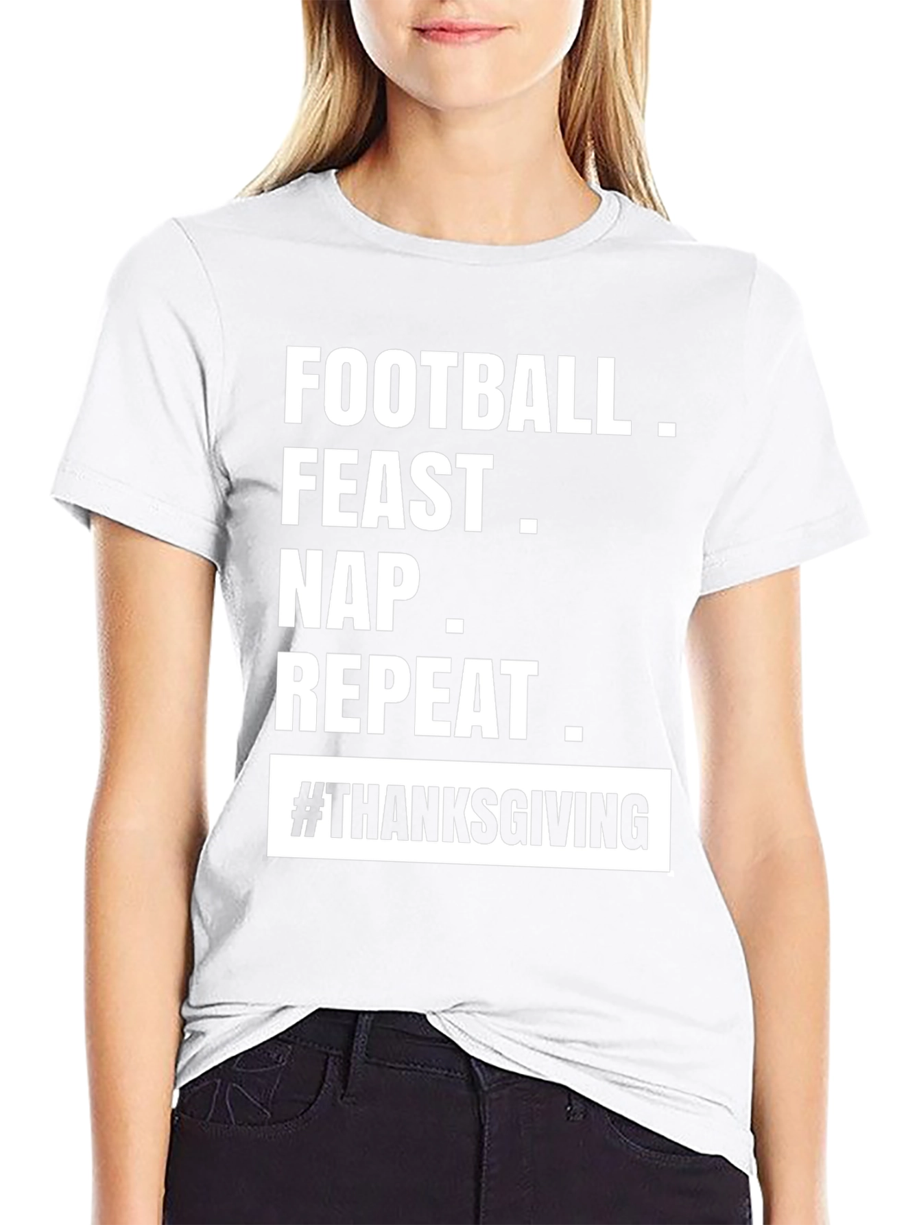 Football Feast Nap Repeat Thanksgiving T-Shirt