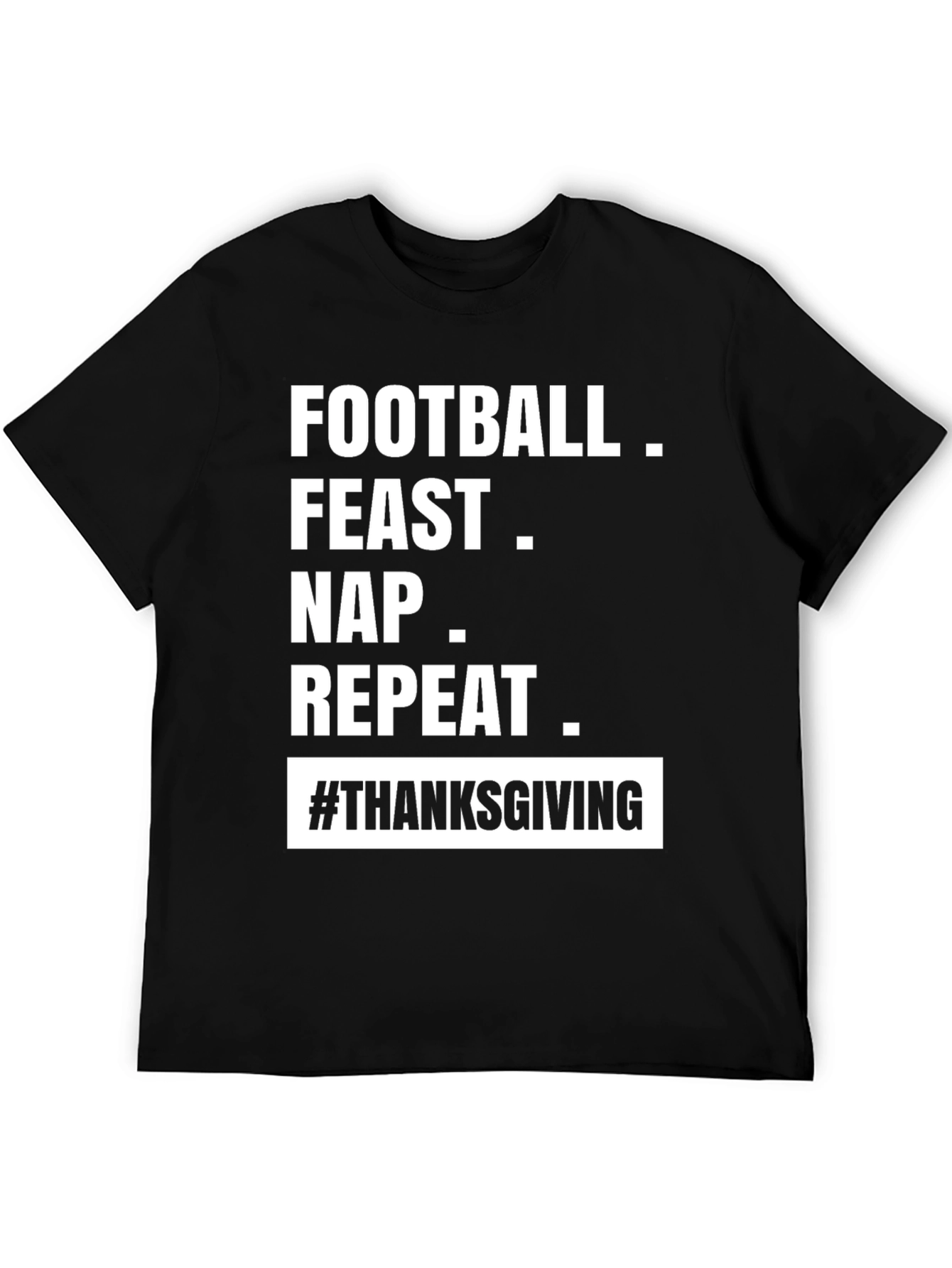 Football Feast Nap Repeat Thanksgiving T-Shirt