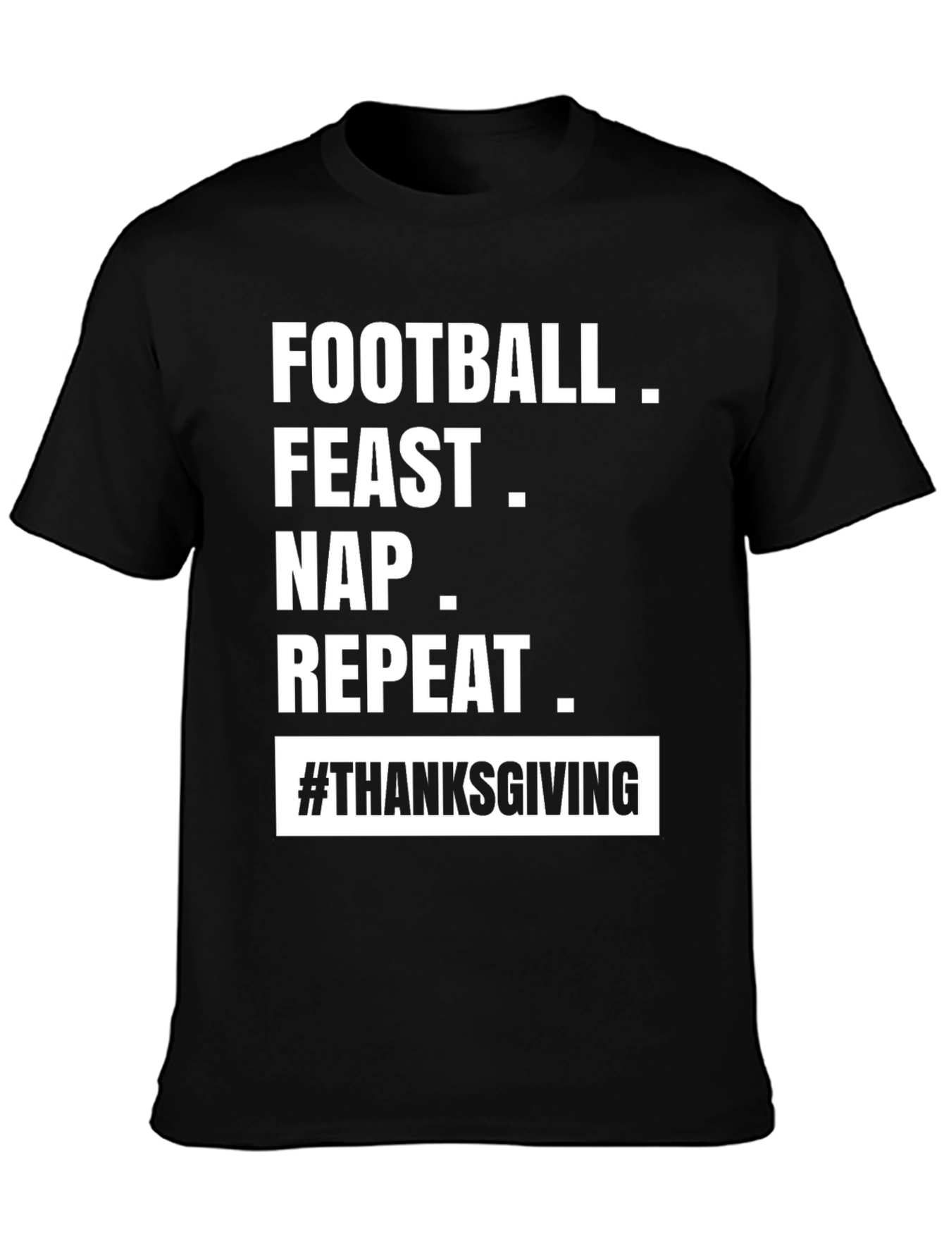 Football Feast Nap Repeat Thanksgiving T-Shirt