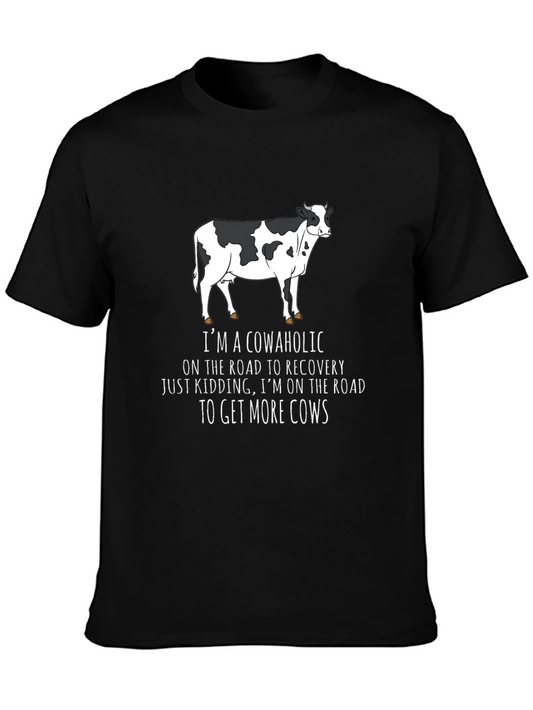 Cowaholic T-Shirt - Funny Cow Lover Tee