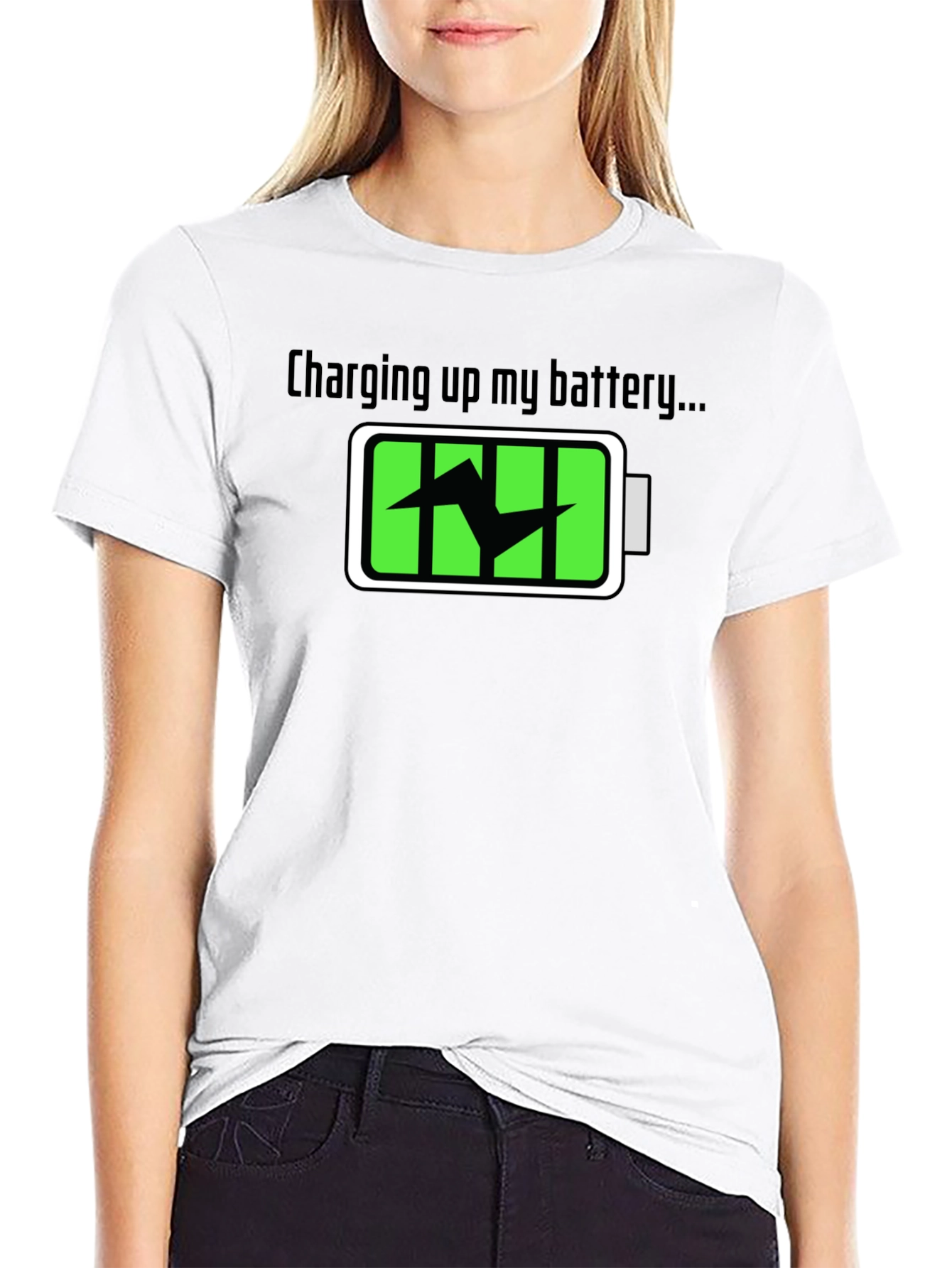 Charging Up My Battery Graphic T-Shirt