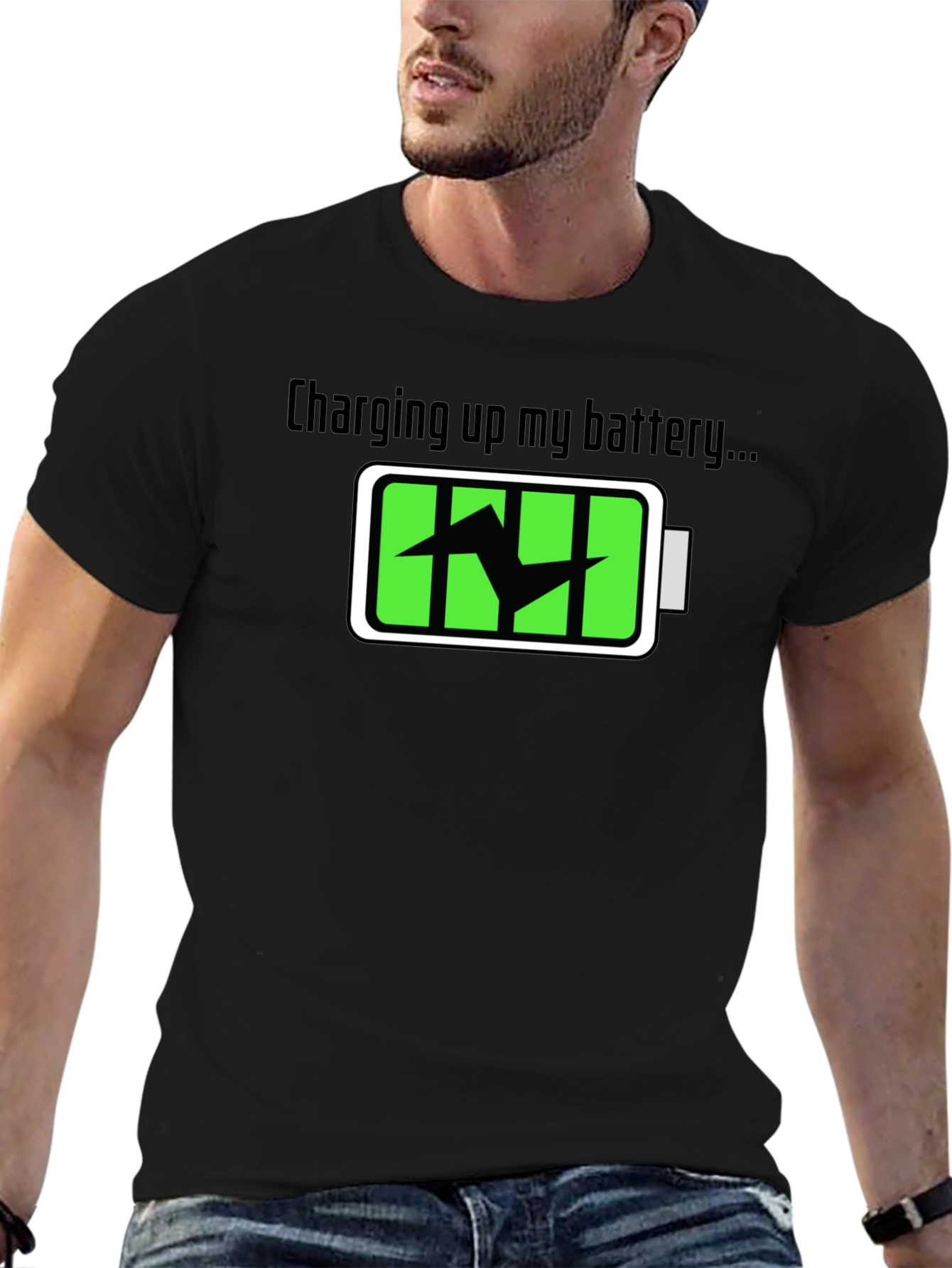 Charging Up My Battery Graphic T-Shirt