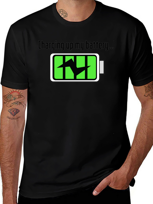 Charging Up My Battery Graphic T-Shirt