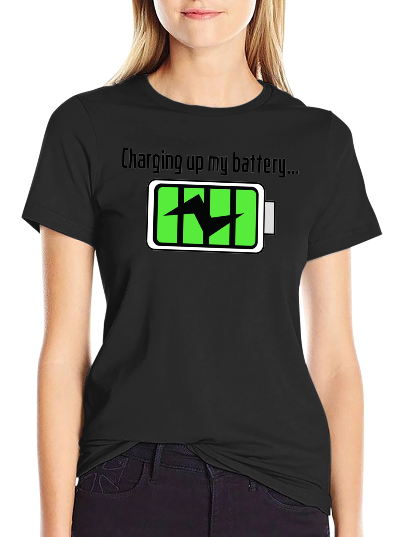 Charging Up My Battery Graphic T-Shirt
