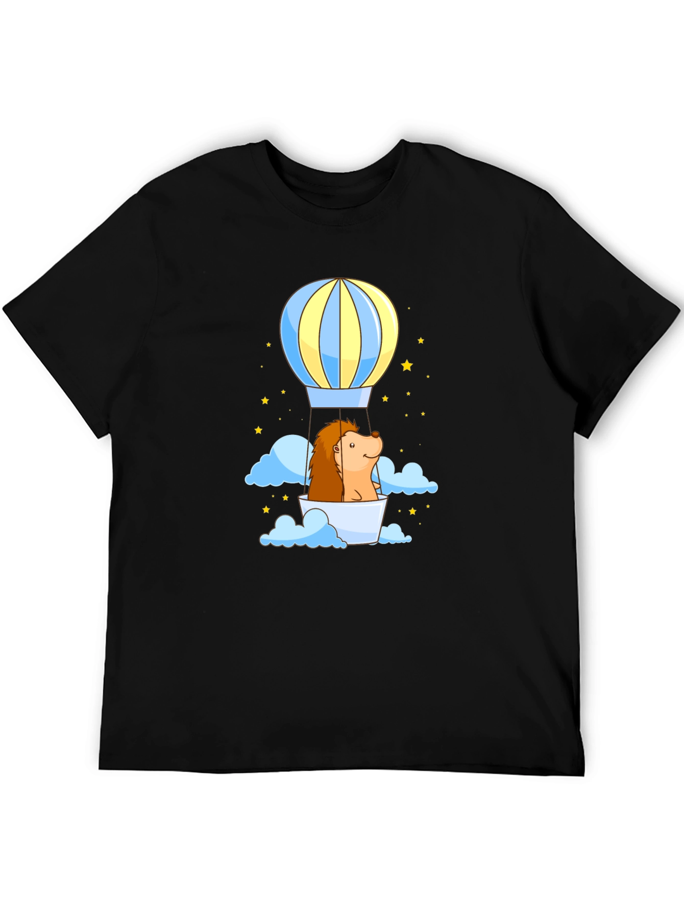 Hedgehog Hot Air Balloon Graphic Tee