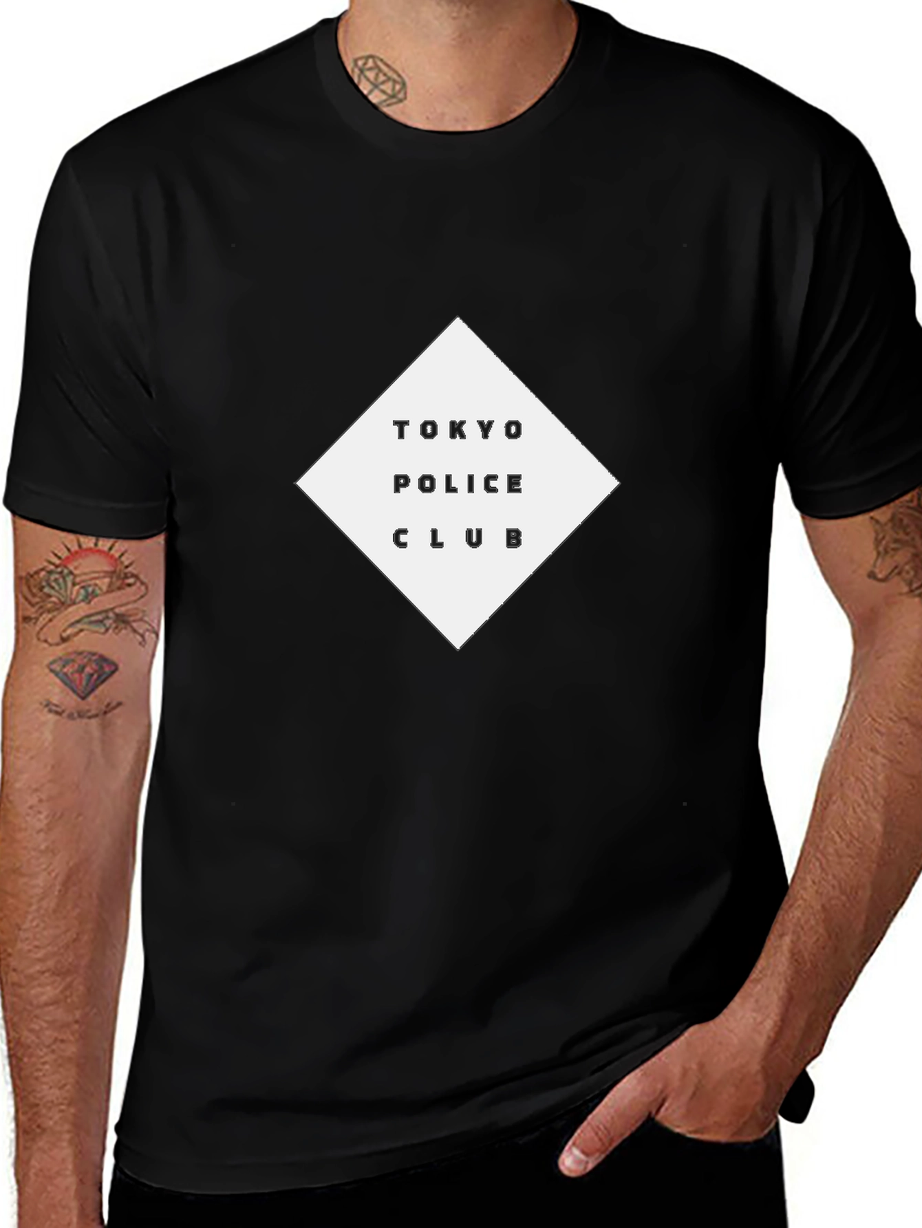 Tokyo Police Club Black Graphic Tee