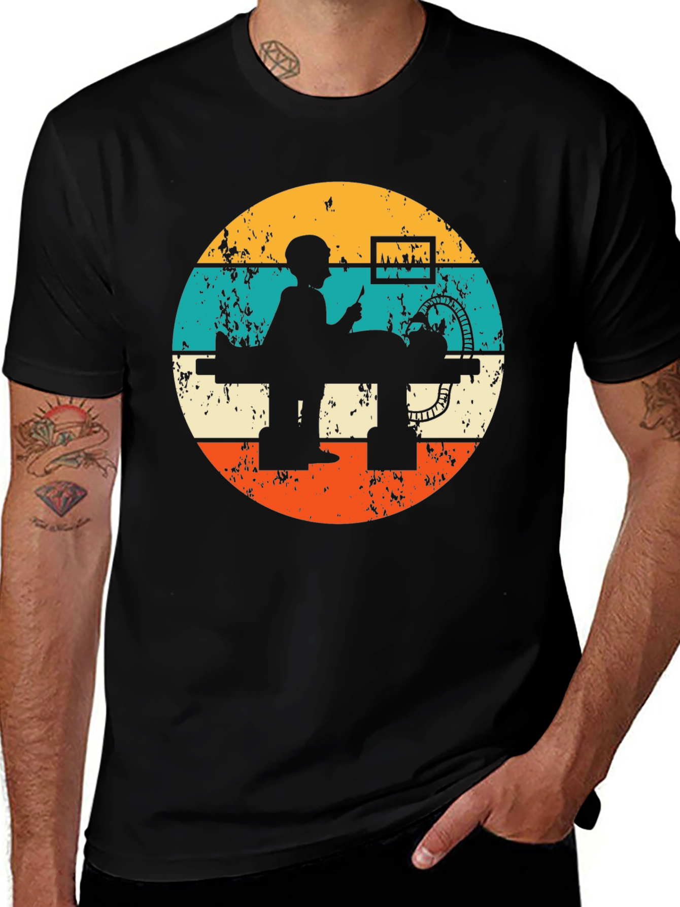 Retro Wood Lathe T-Shirt