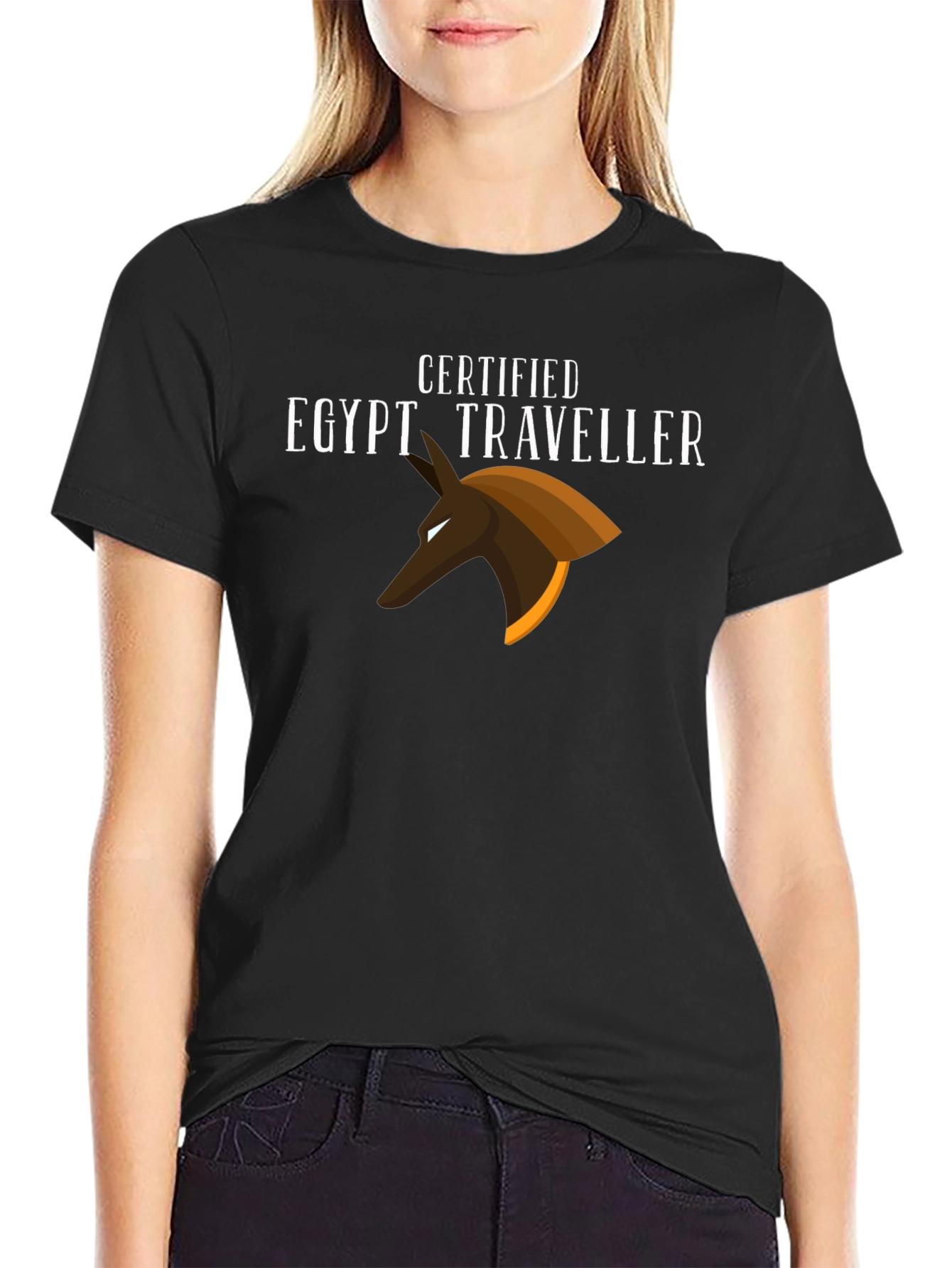 Certified Egypt Traveller Black T-Shirt