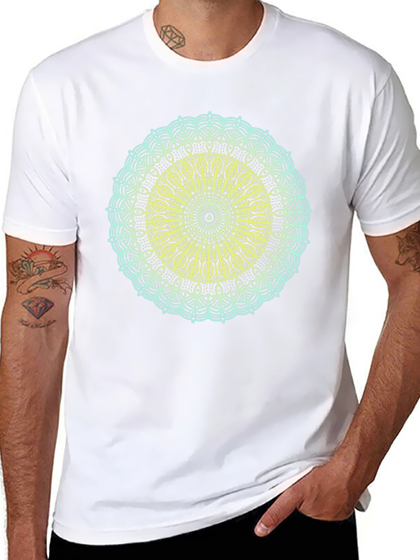 Geometric Mandala Graphic T-Shirt