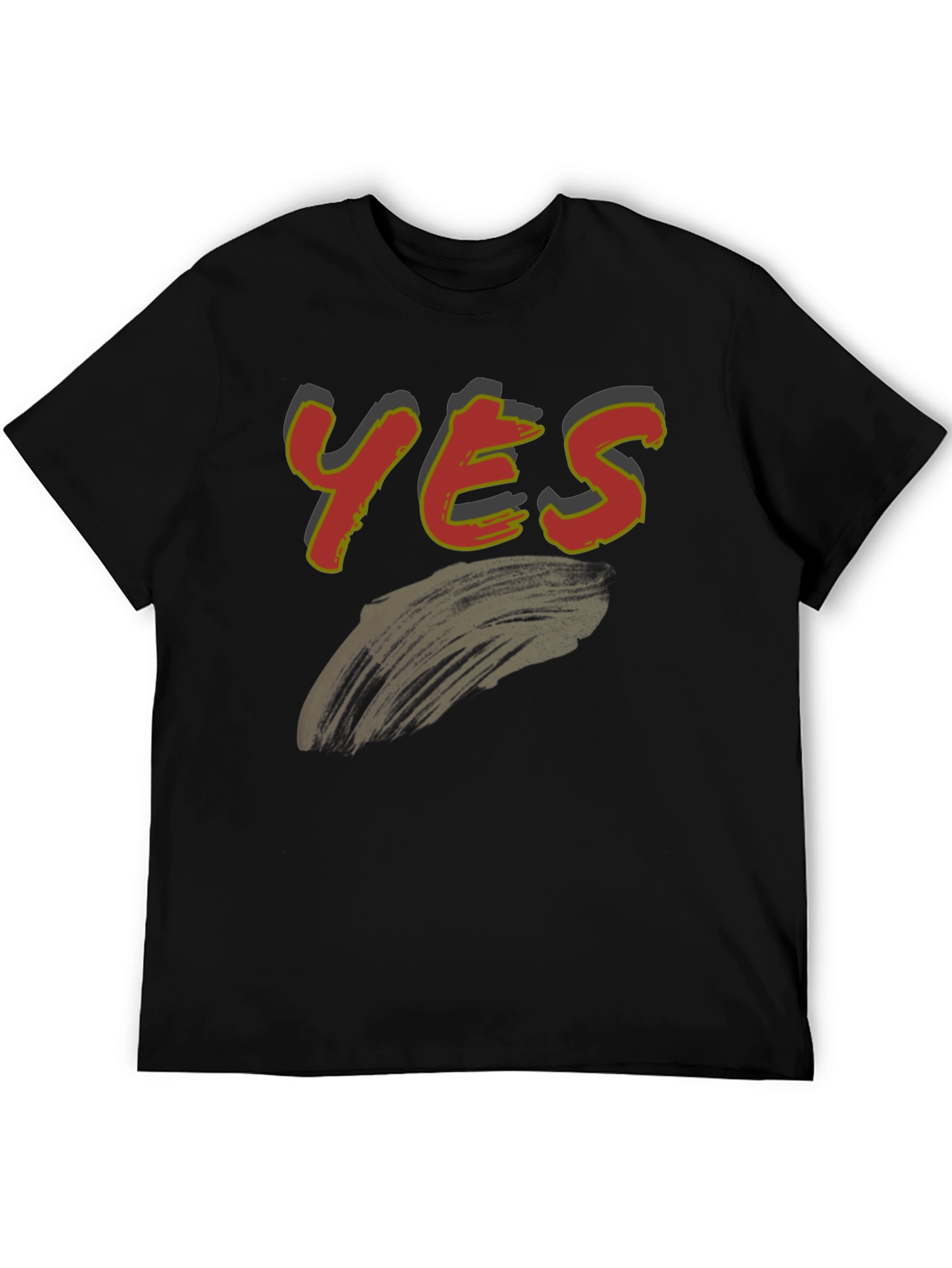 Yes Graphic Print Mens T-Shirt