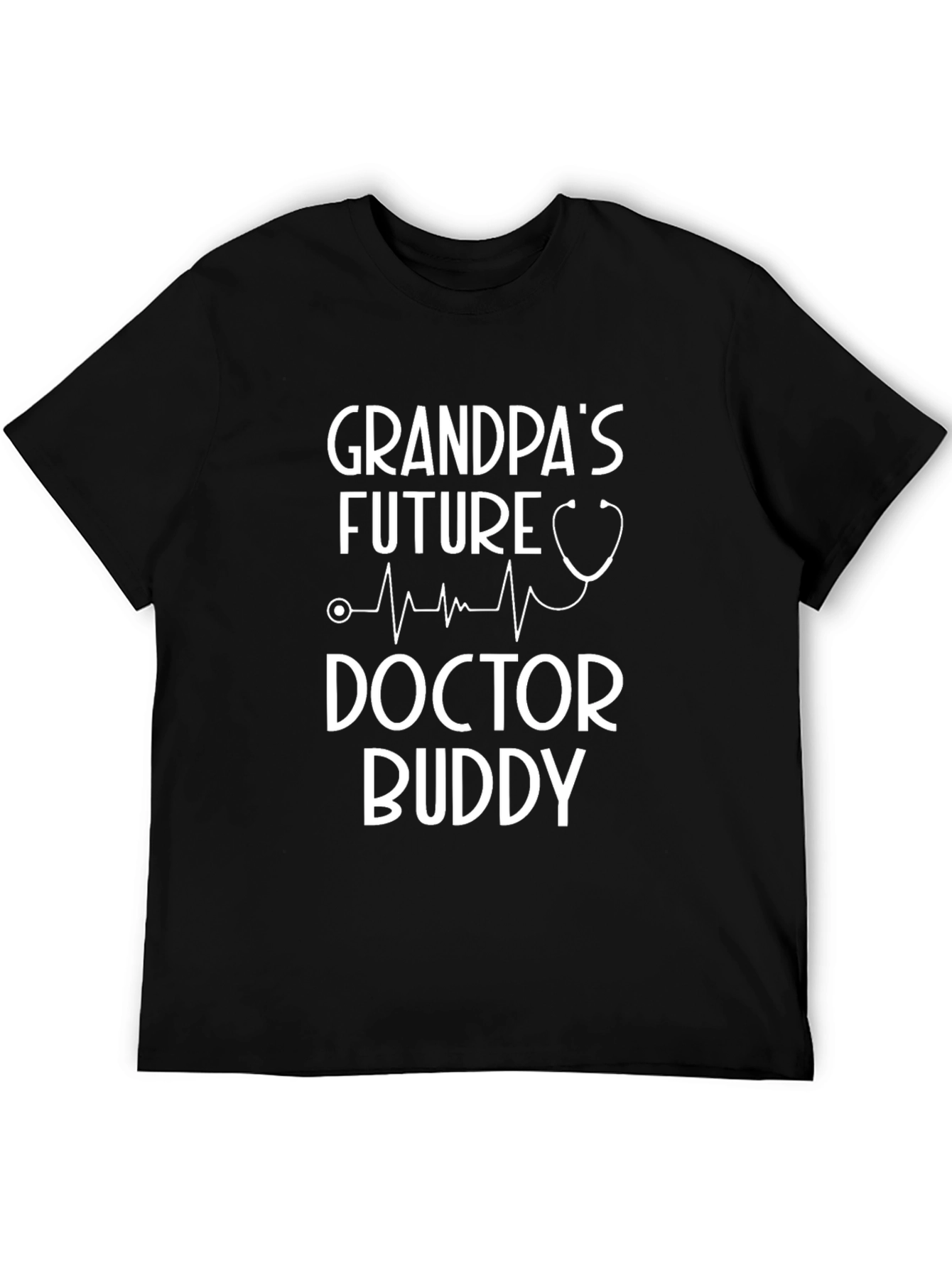 Grandpas Future Doctor Buddy Black T-Shirt