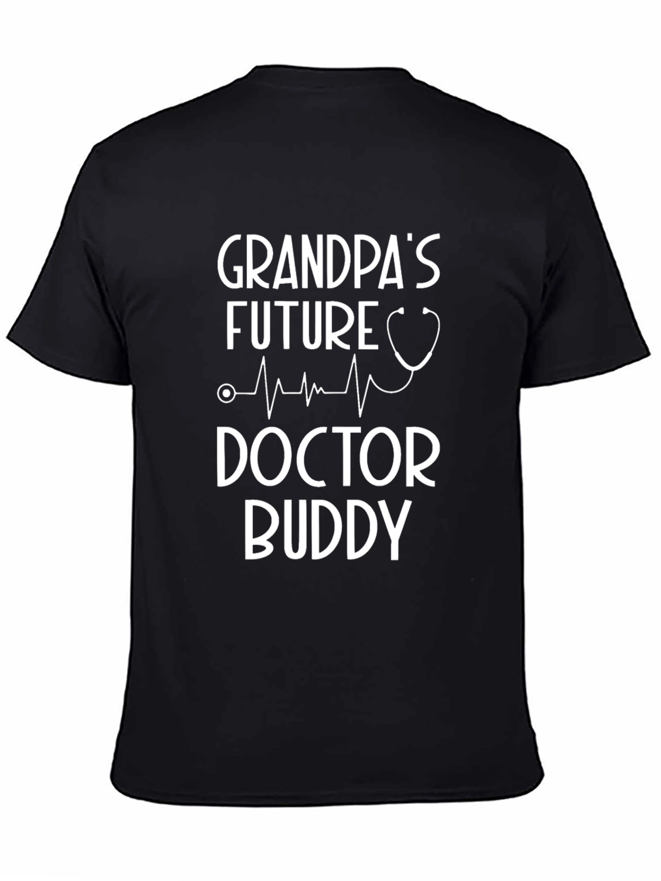 Grandpas Future Doctor Buddy Black T-Shirt