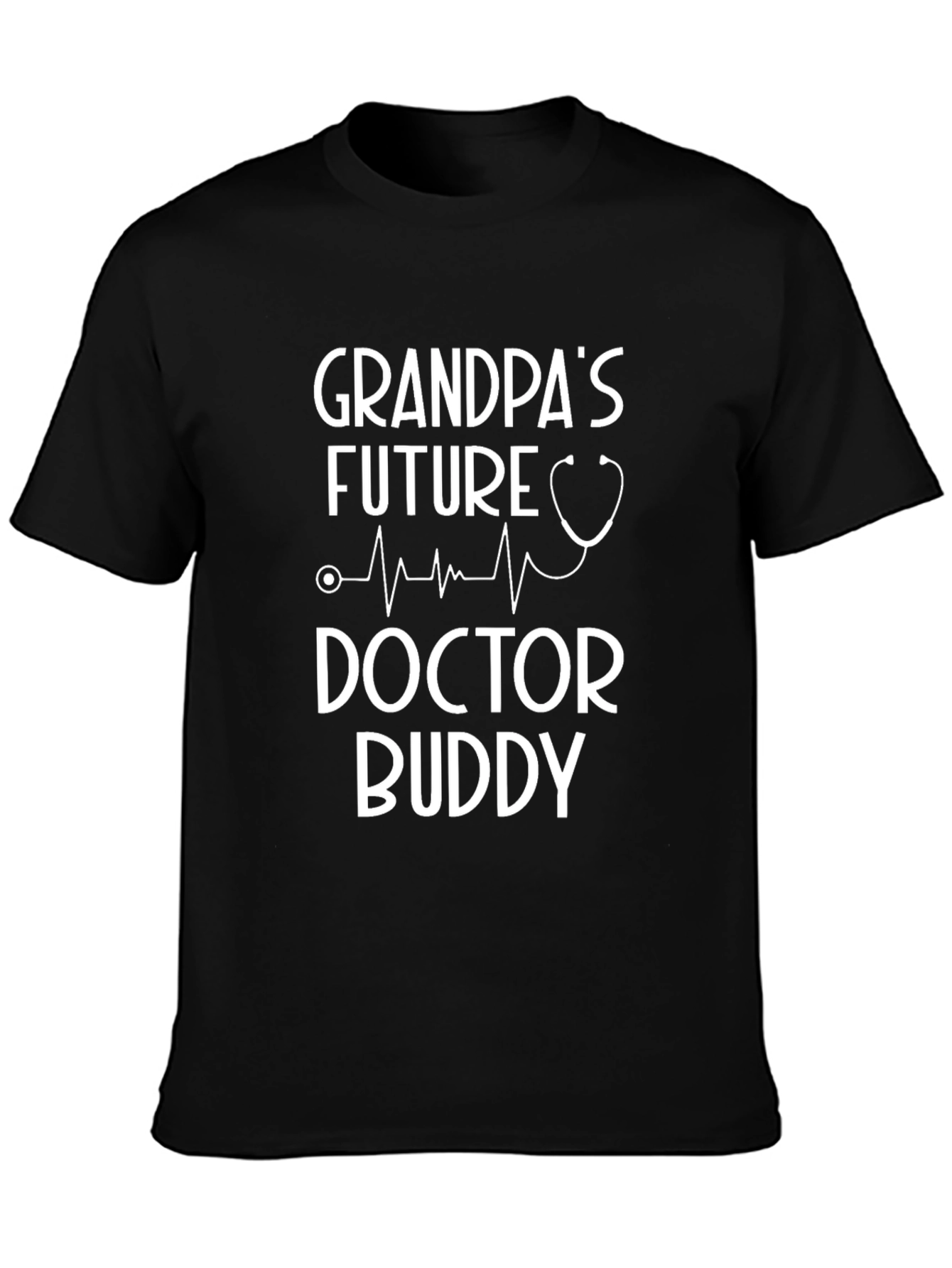 Grandpas Future Doctor Buddy Black T-Shirt