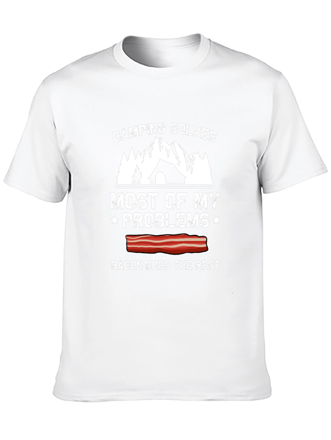 Camping Solves Most Problems Graphic Tee