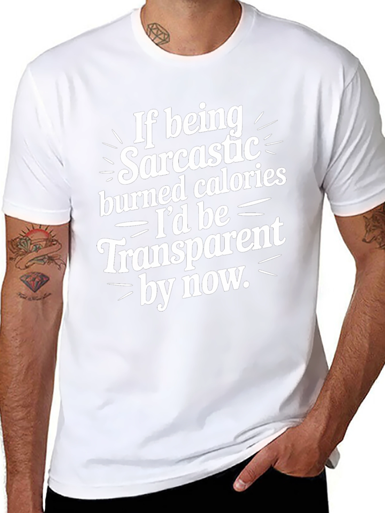 Sarcastic Burn Calories Tee