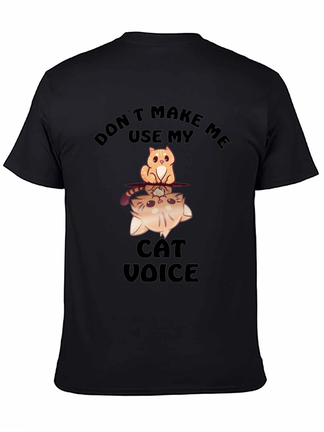 Funny Cat Voice Graphic T-Shirt