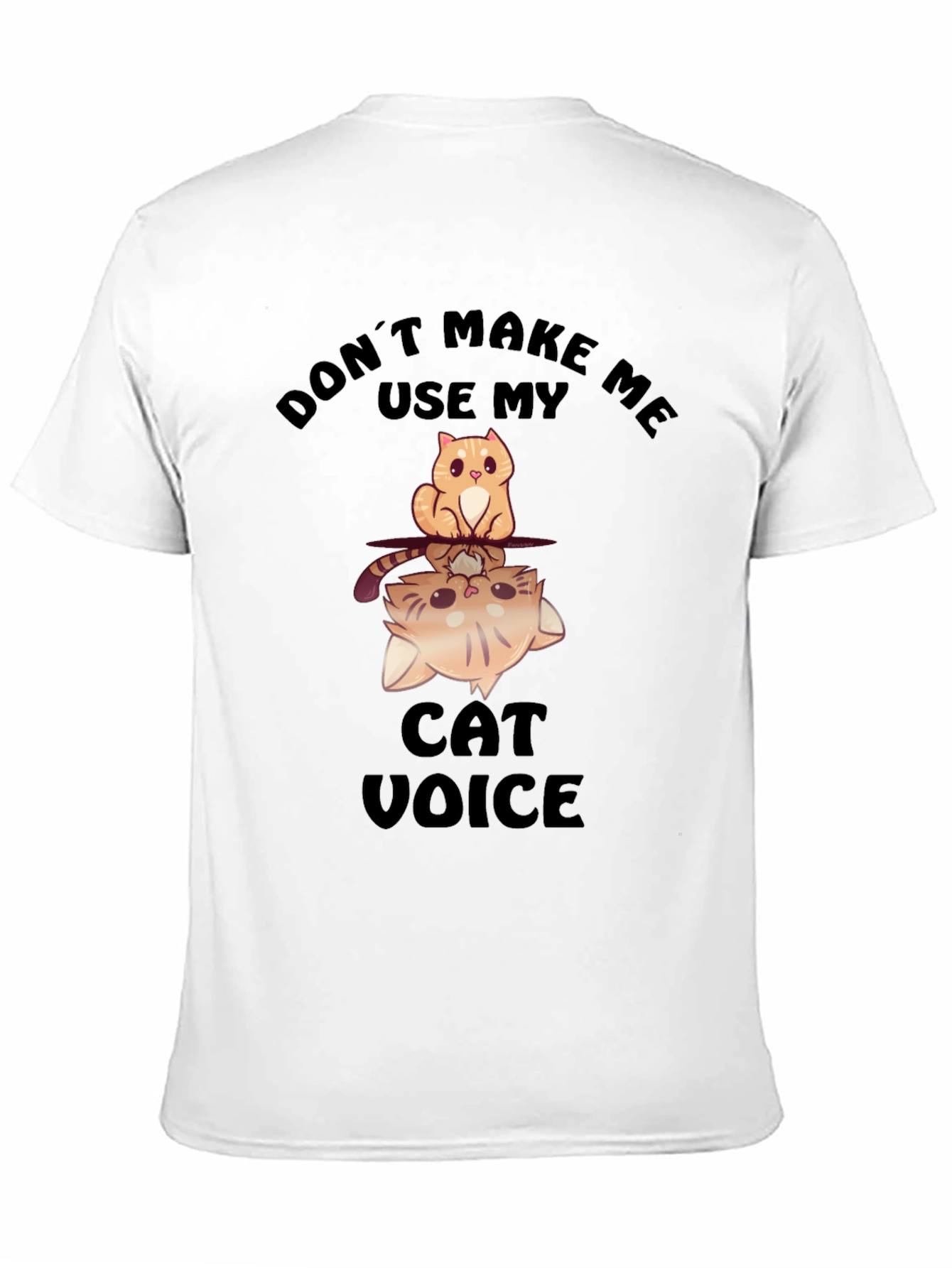 Funny Cat Voice Graphic T-Shirt