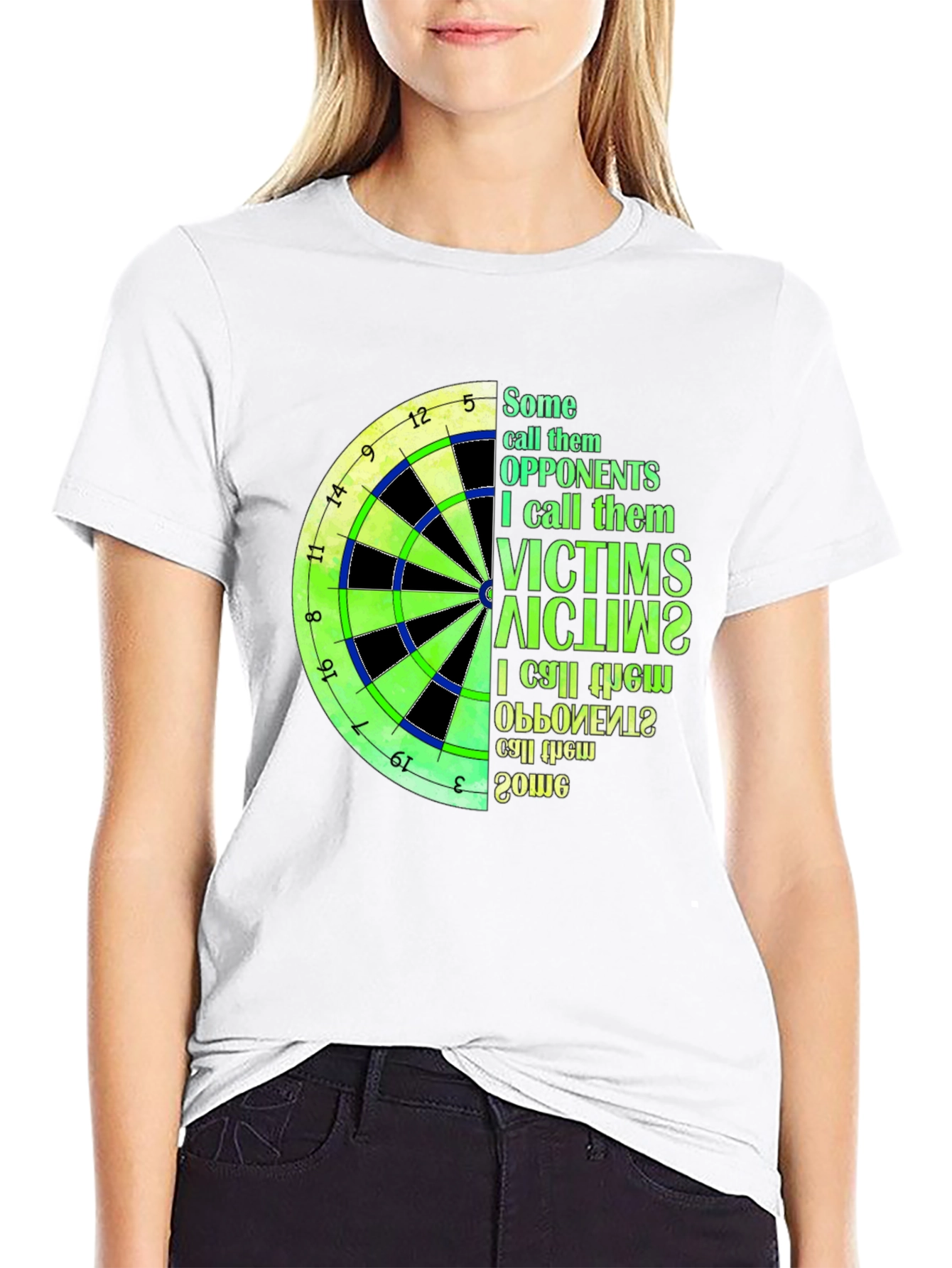 Dartboard Victims T-Shirt - Unique Dart Player Tee