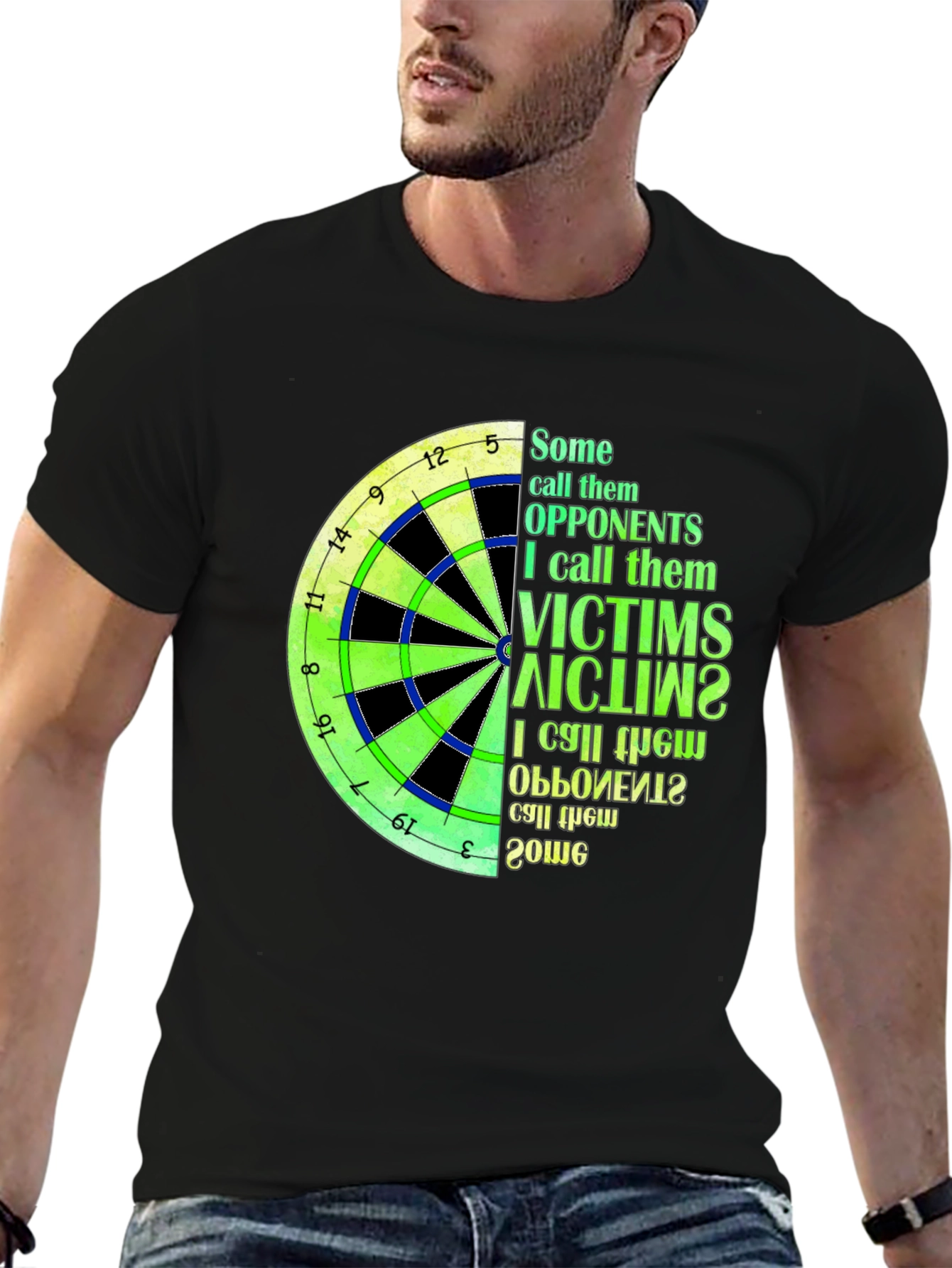 Dartboard Victims T-Shirt - Unique Dart Player Tee