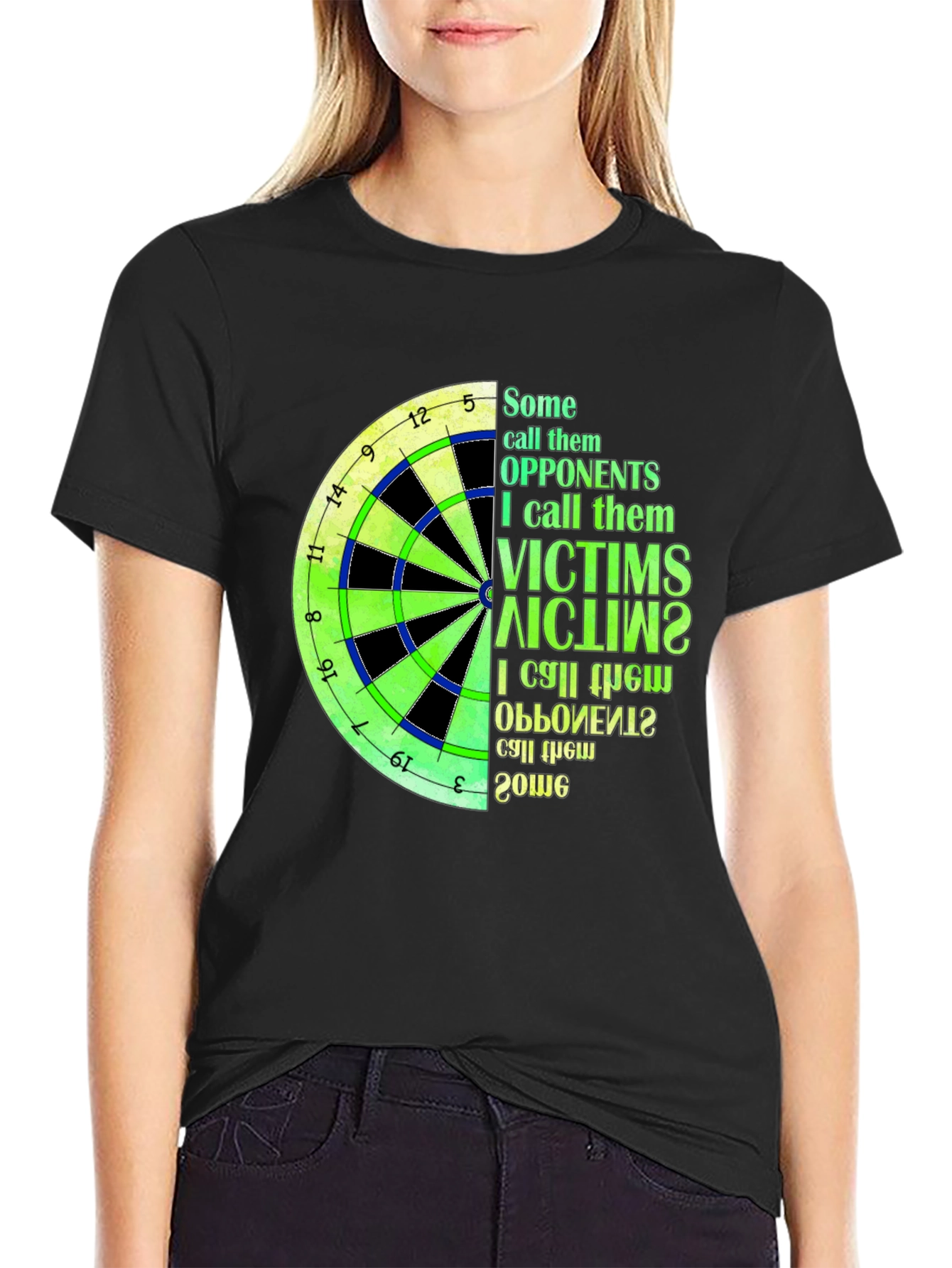 Dartboard Victims T-Shirt - Unique Dart Player Tee