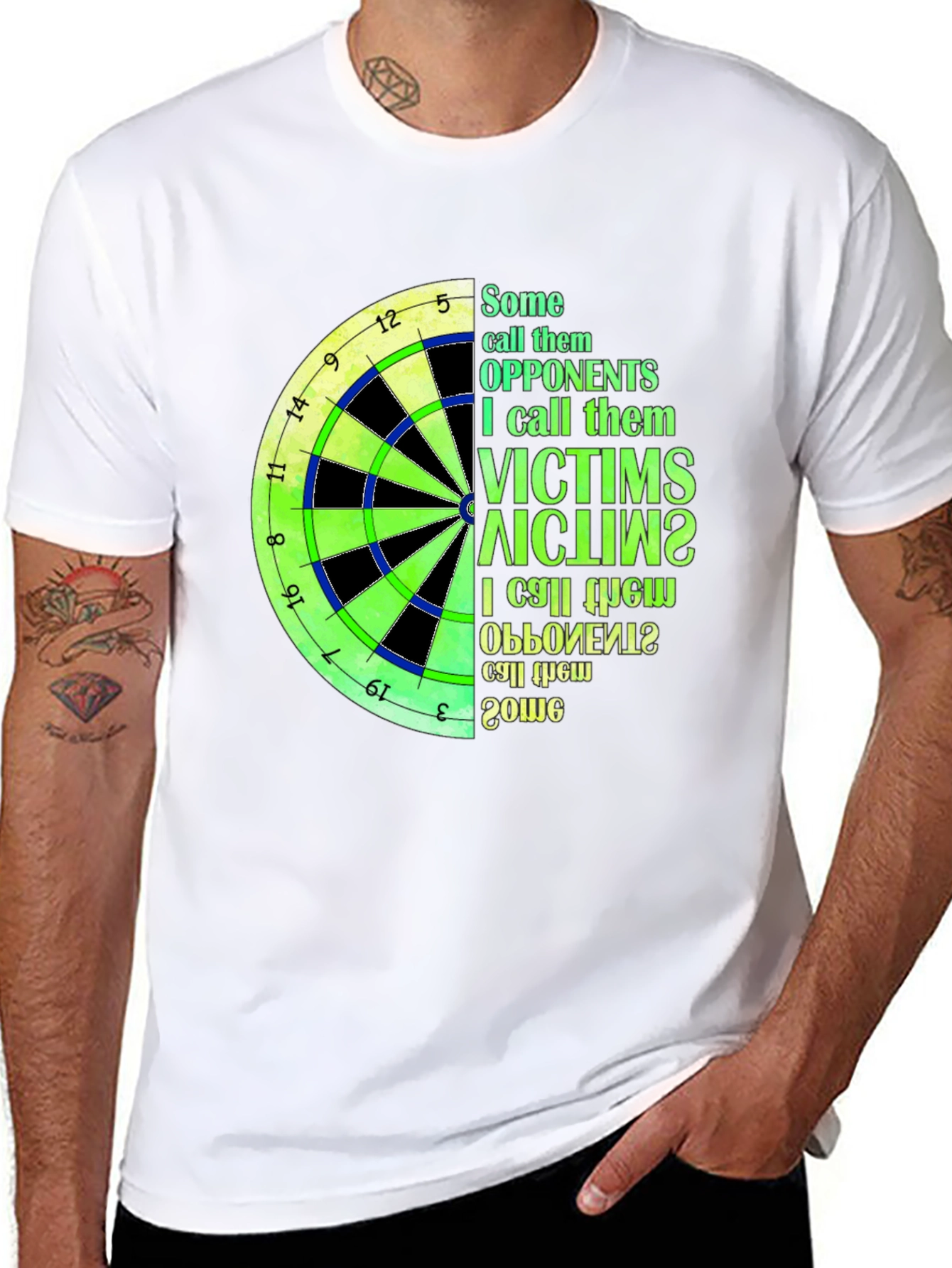 Dartboard Victims T-Shirt - Unique Dart Player Tee