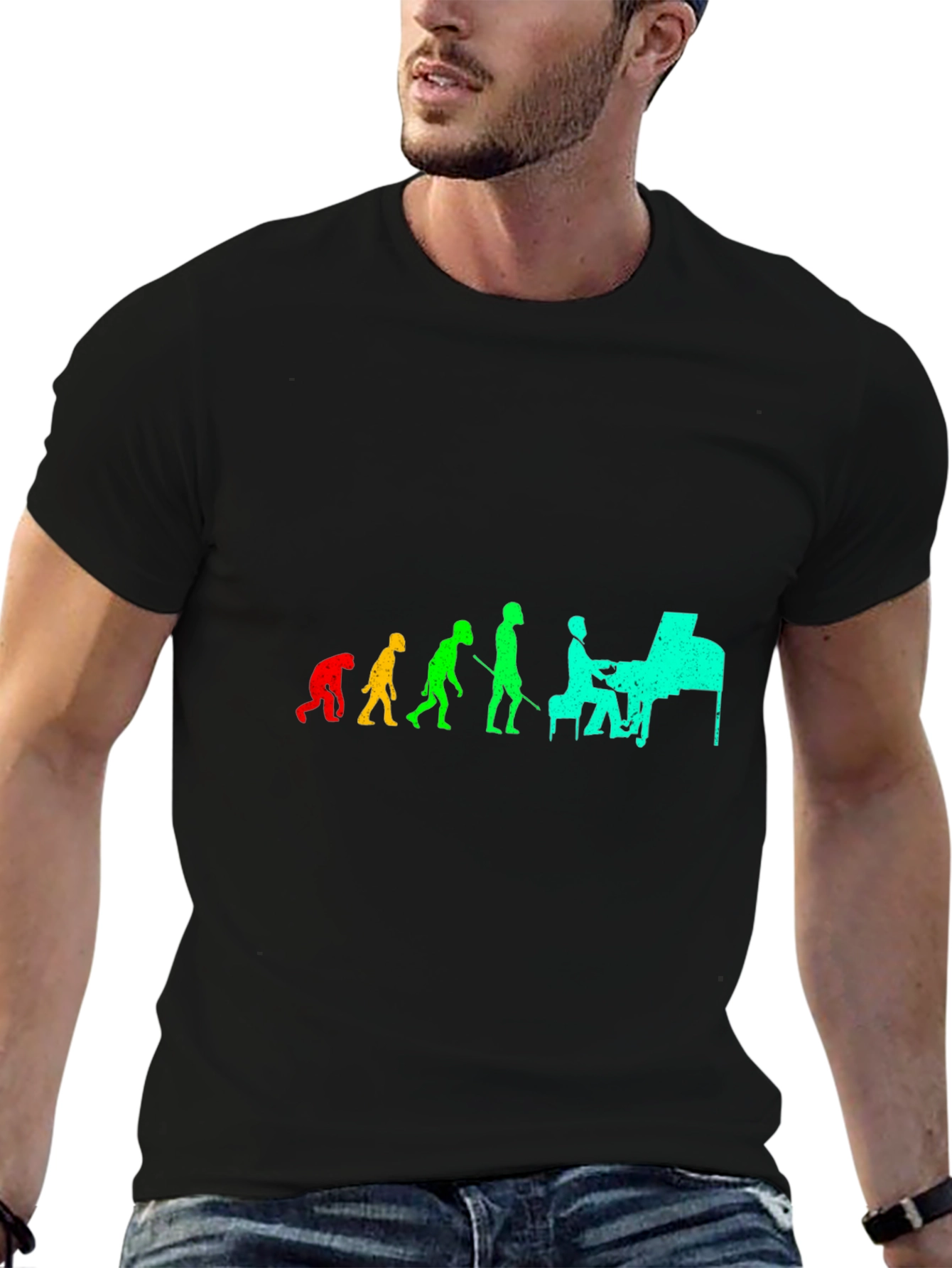 Evolution of Piano Black T-Shirt
