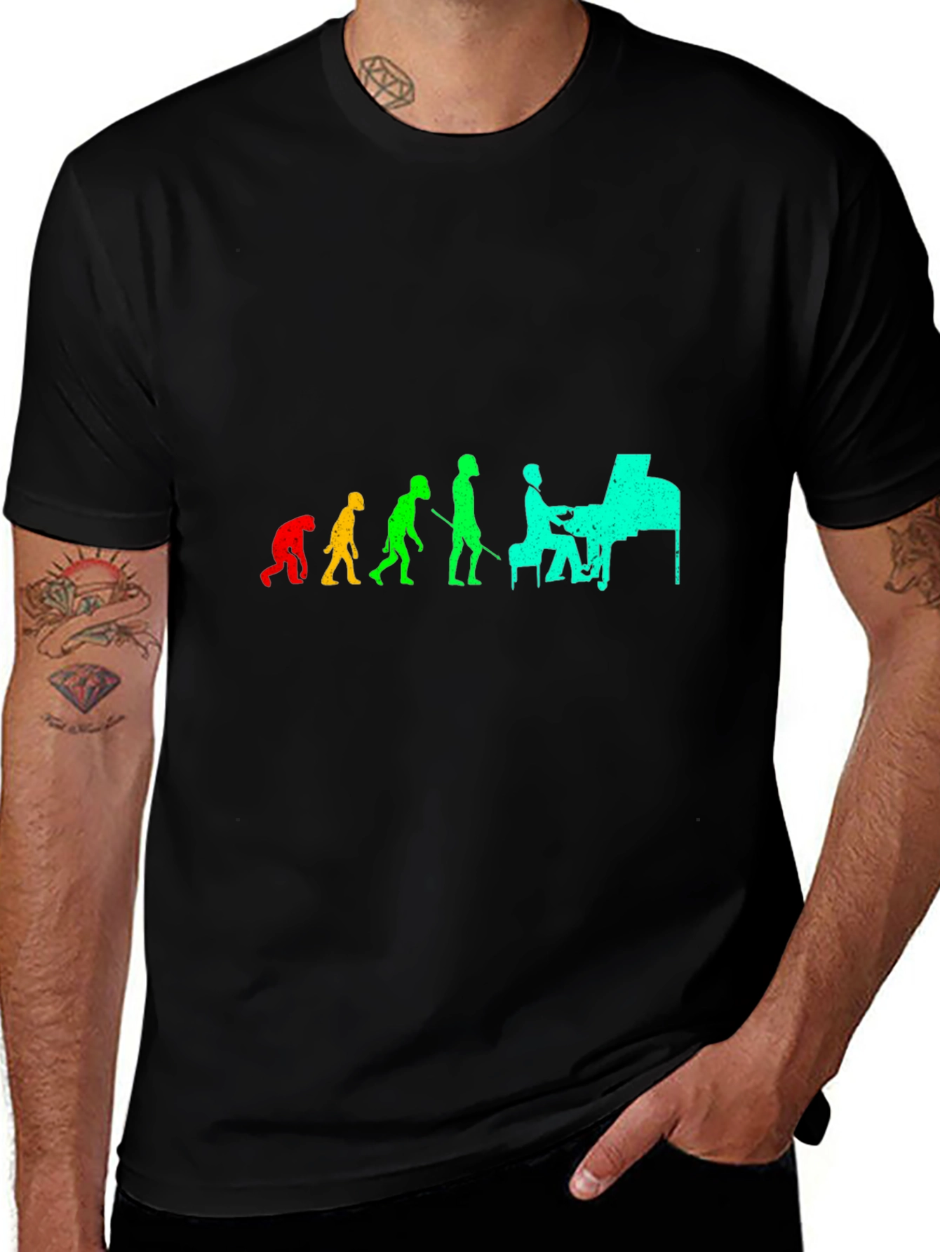 Evolution of Piano Black T-Shirt