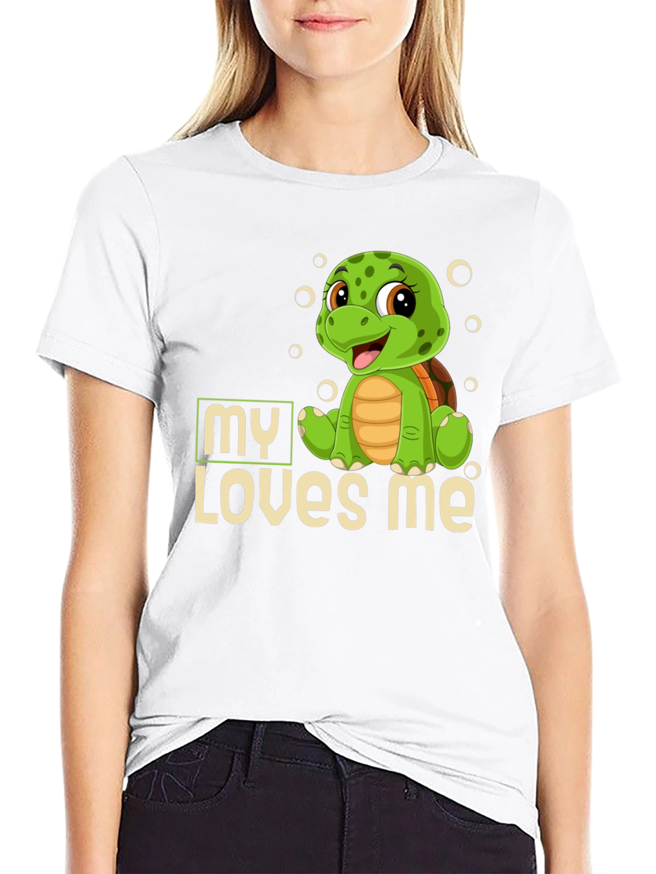 Turtle My Loves Me Graphic T-Shirt