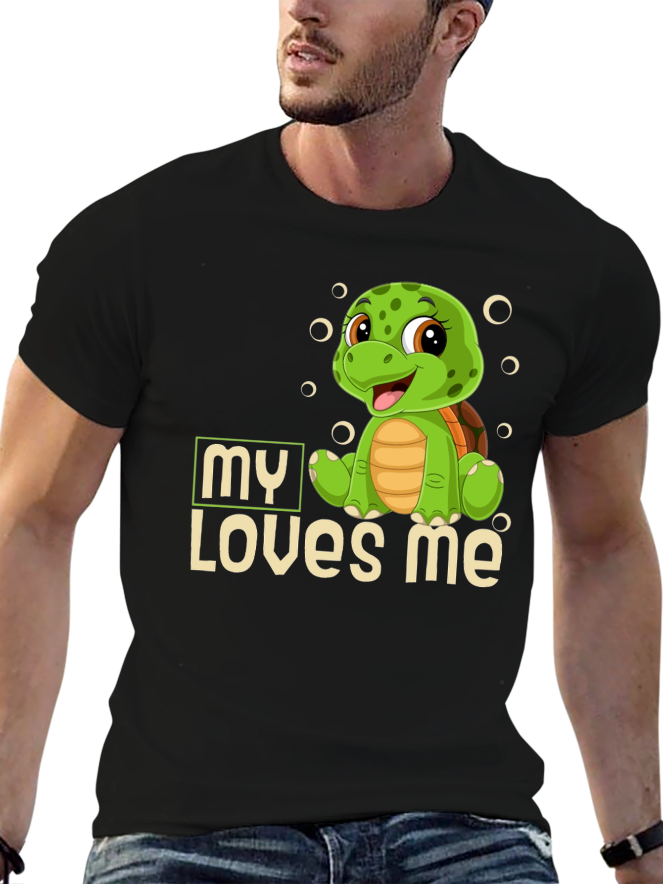 Turtle My Loves Me Graphic T-Shirt