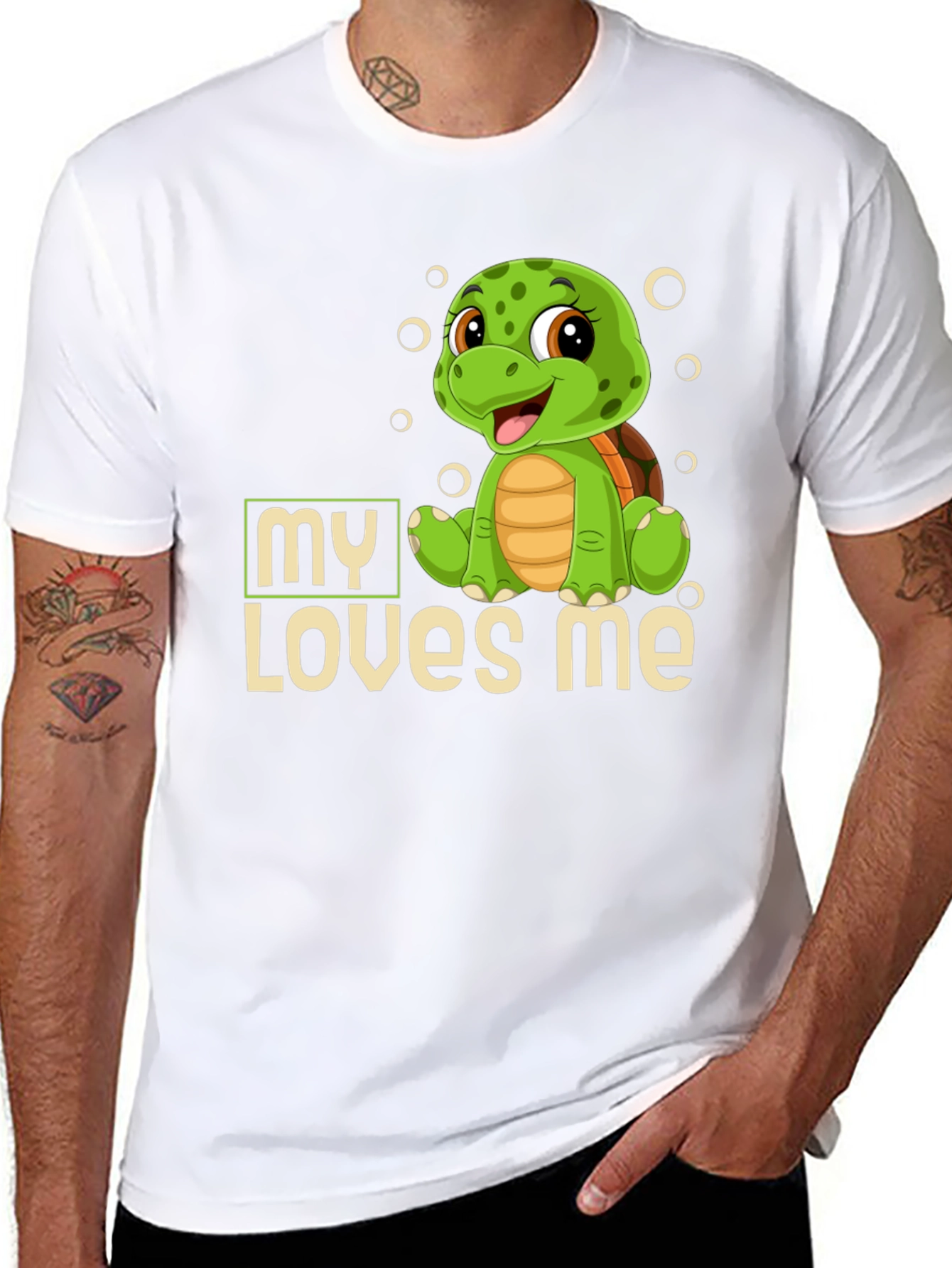 Turtle My Loves Me Graphic T-Shirt