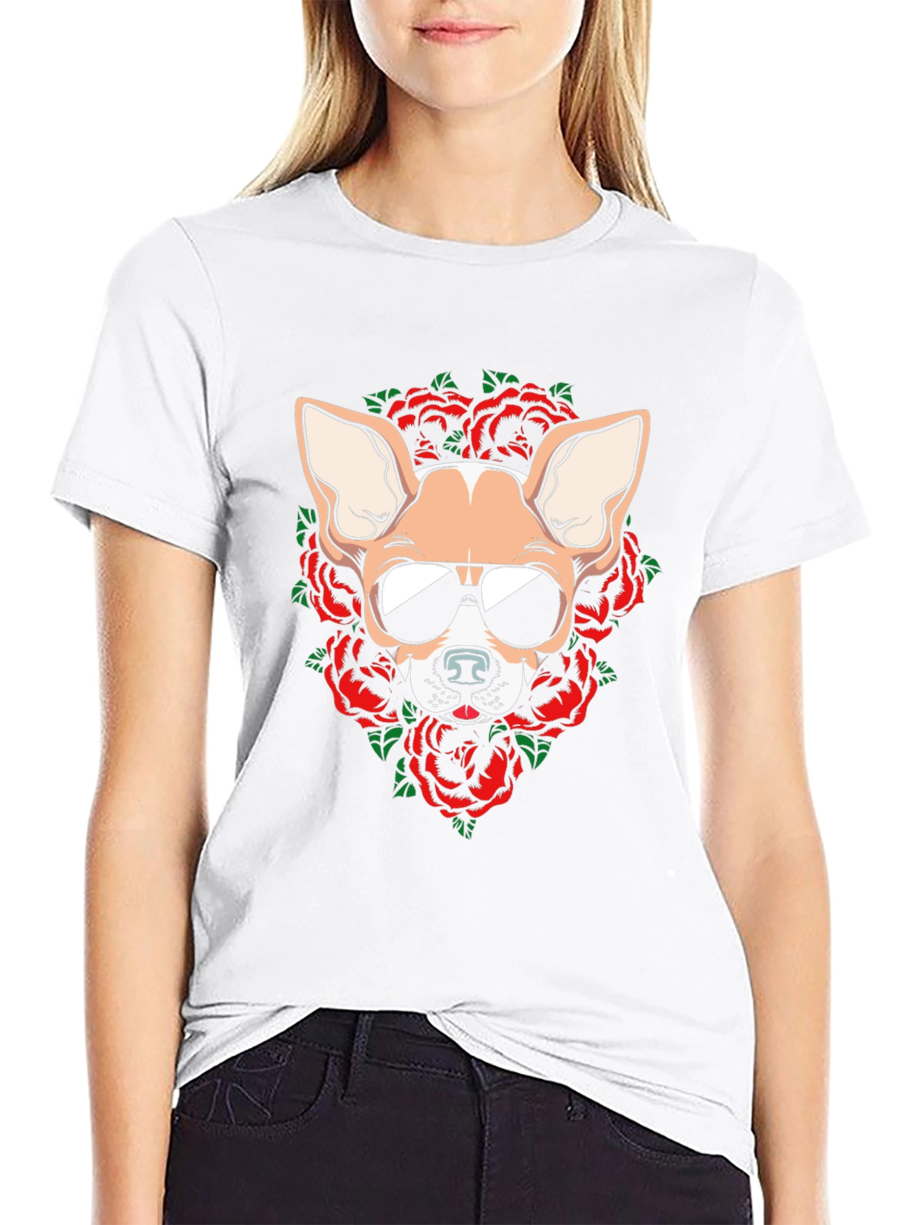 Cool Dog Graphic Tee - Chihuahua in Sunglasses