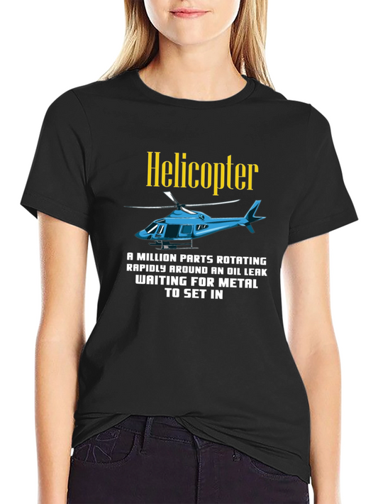 Helicopter Parts Rotating Mens T-Shirt