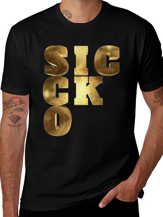 SICKO Graphic Print Tee - Unique Design Bold Style