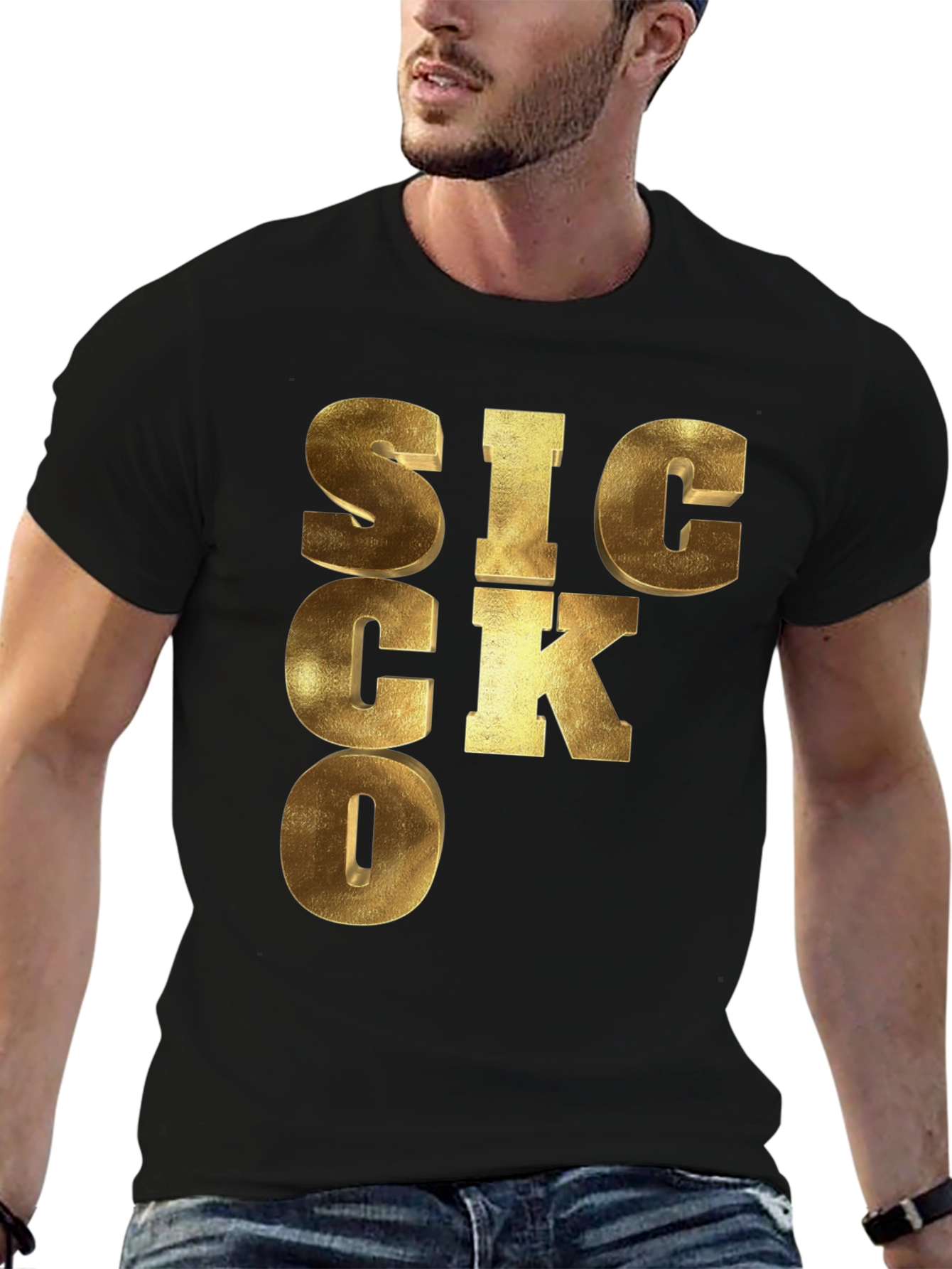 SICKO Graphic Print Tee - Unique Design Bold Style