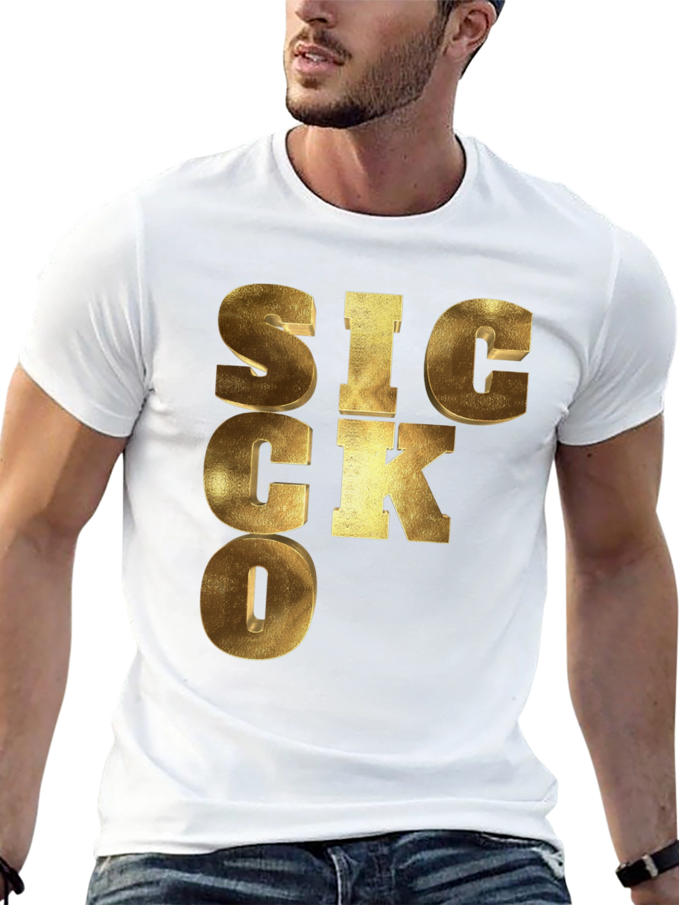 SICKO Graphic Print Tee - Unique Design Bold Style