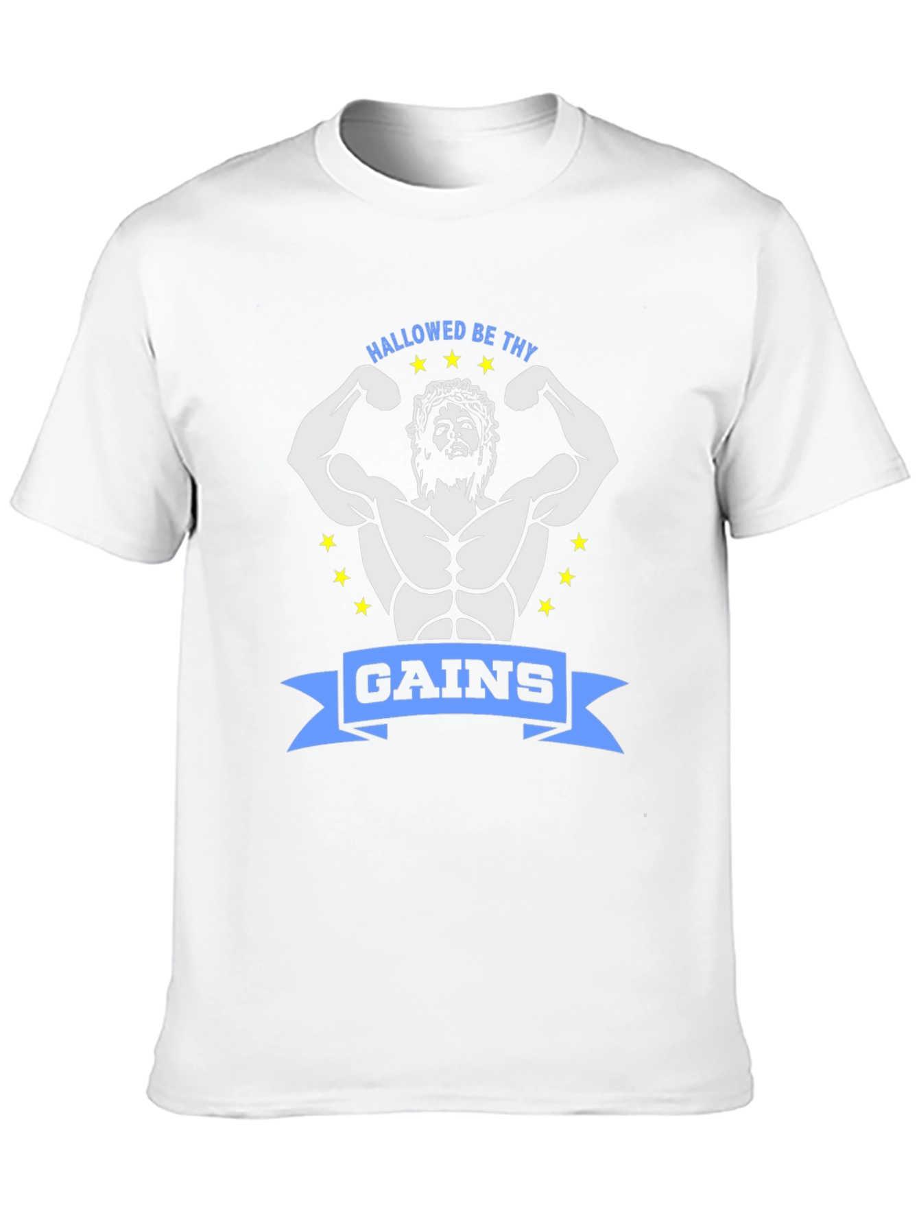 Hallowed Be Thy Gains Graphic Tee - Black