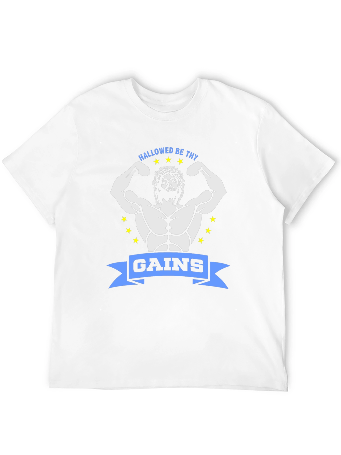 Hallowed Be Thy Gains Graphic Tee - Black