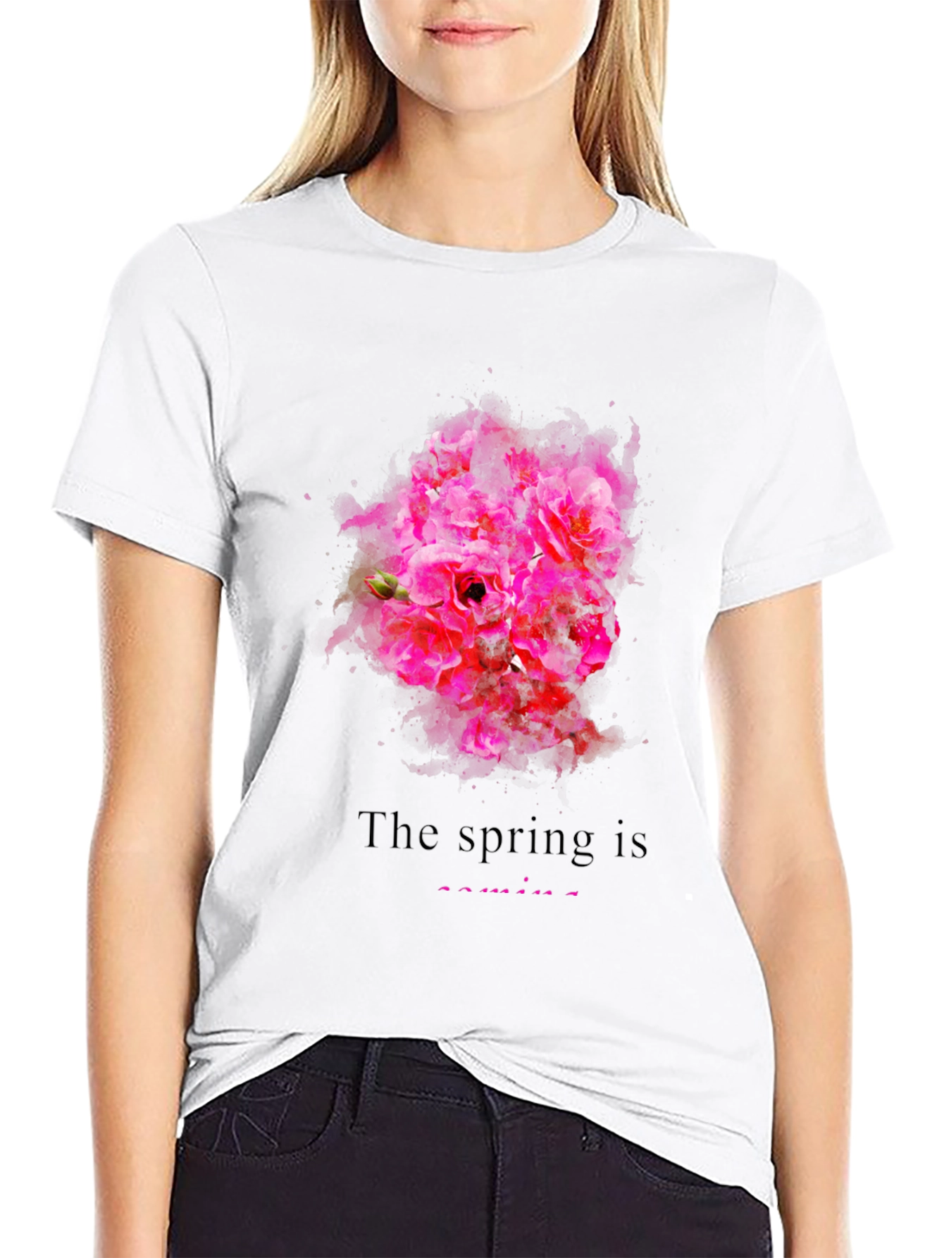 Spring Blossom Graphic T-Shirt for Men