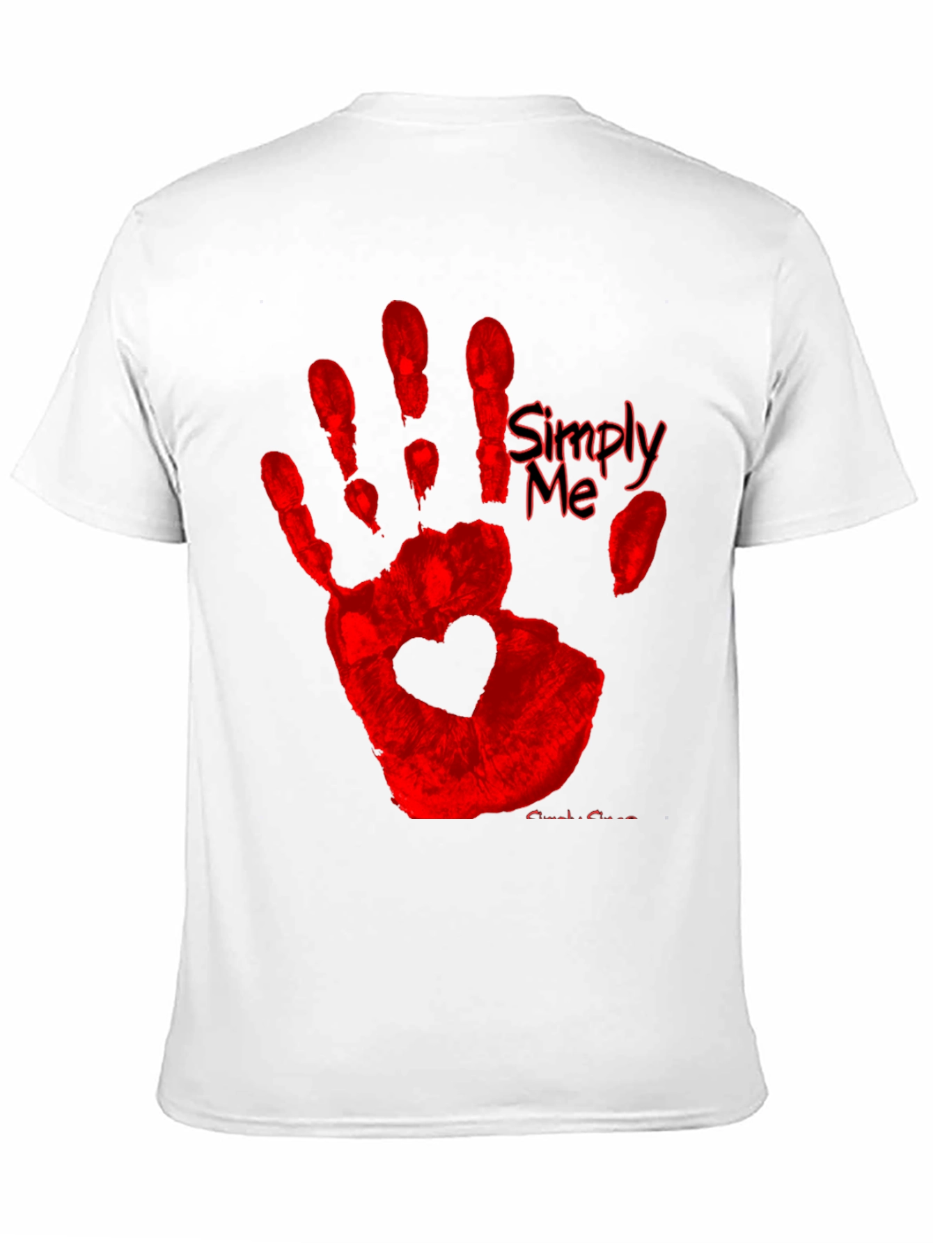 Simply Me Heart Hand T-Shirt - Black