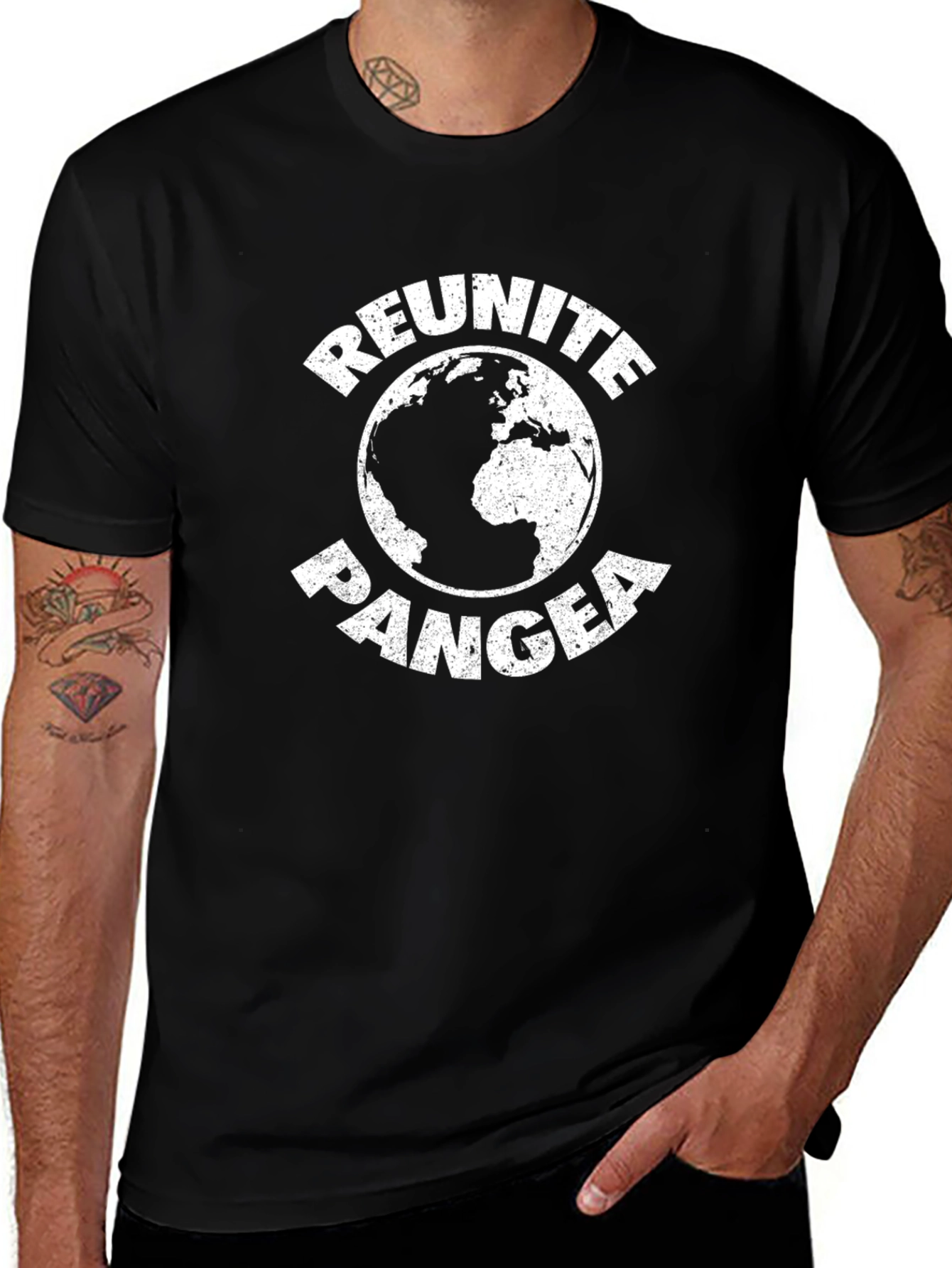 Reunite Pangea Graphic Tee - Earth Geography T-Shirt