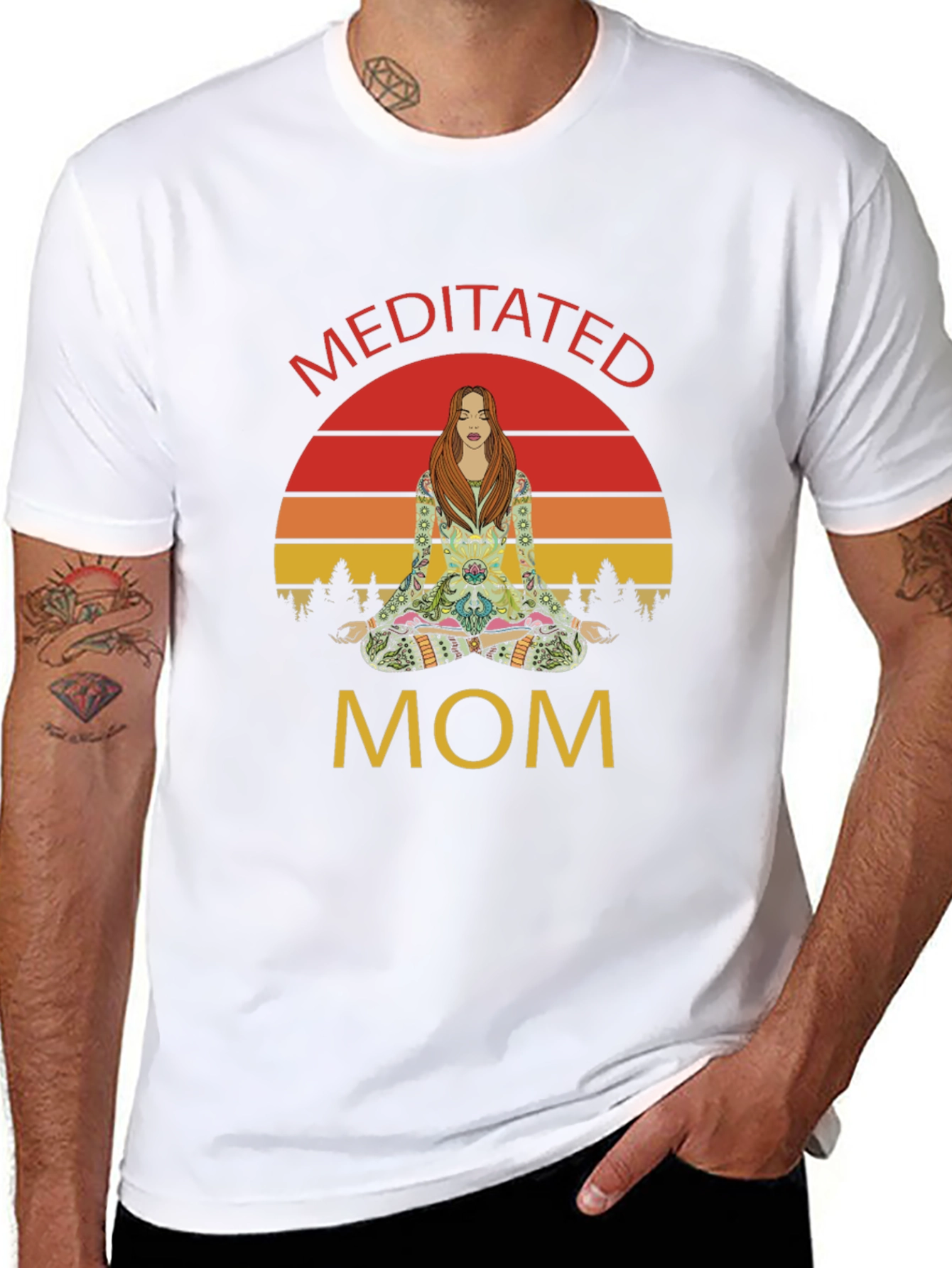 Meditated Mom Graphic T-Shirt