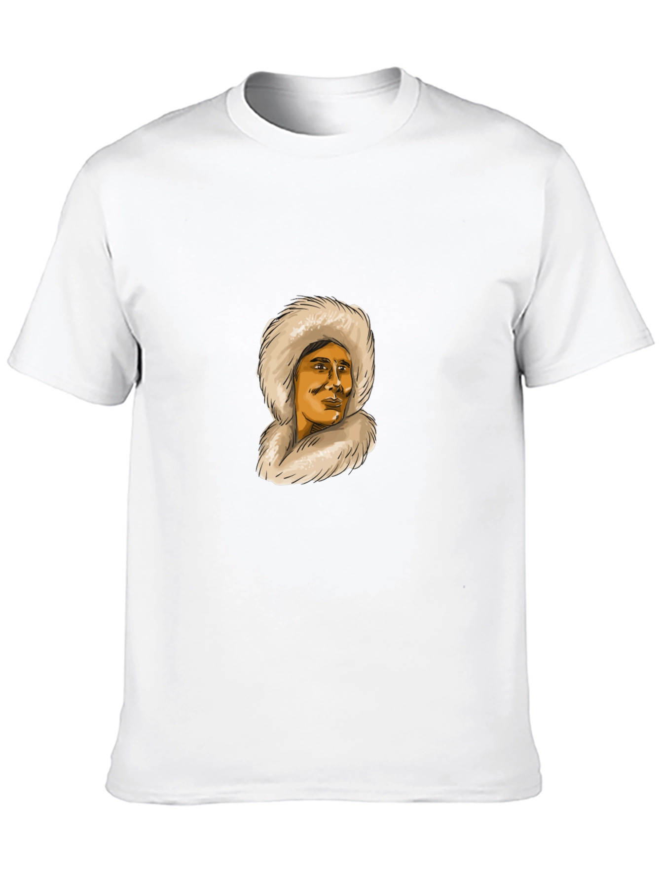 Eskimo Fur Hood Graphic T-Shirt