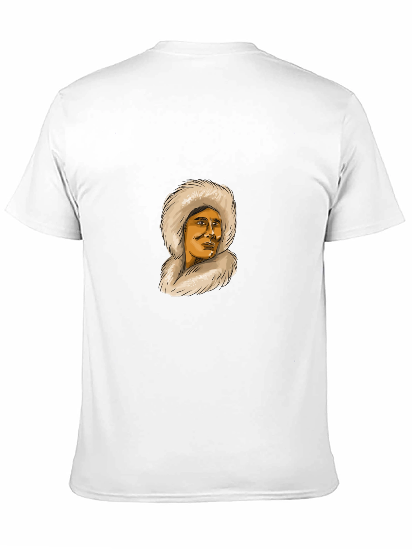 Eskimo Fur Hood Graphic T-Shirt