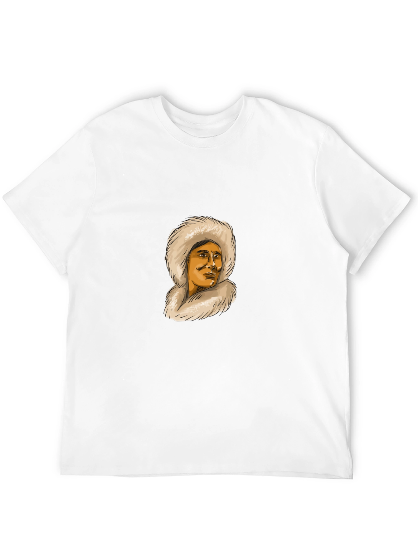 Eskimo Fur Hood Graphic T-Shirt