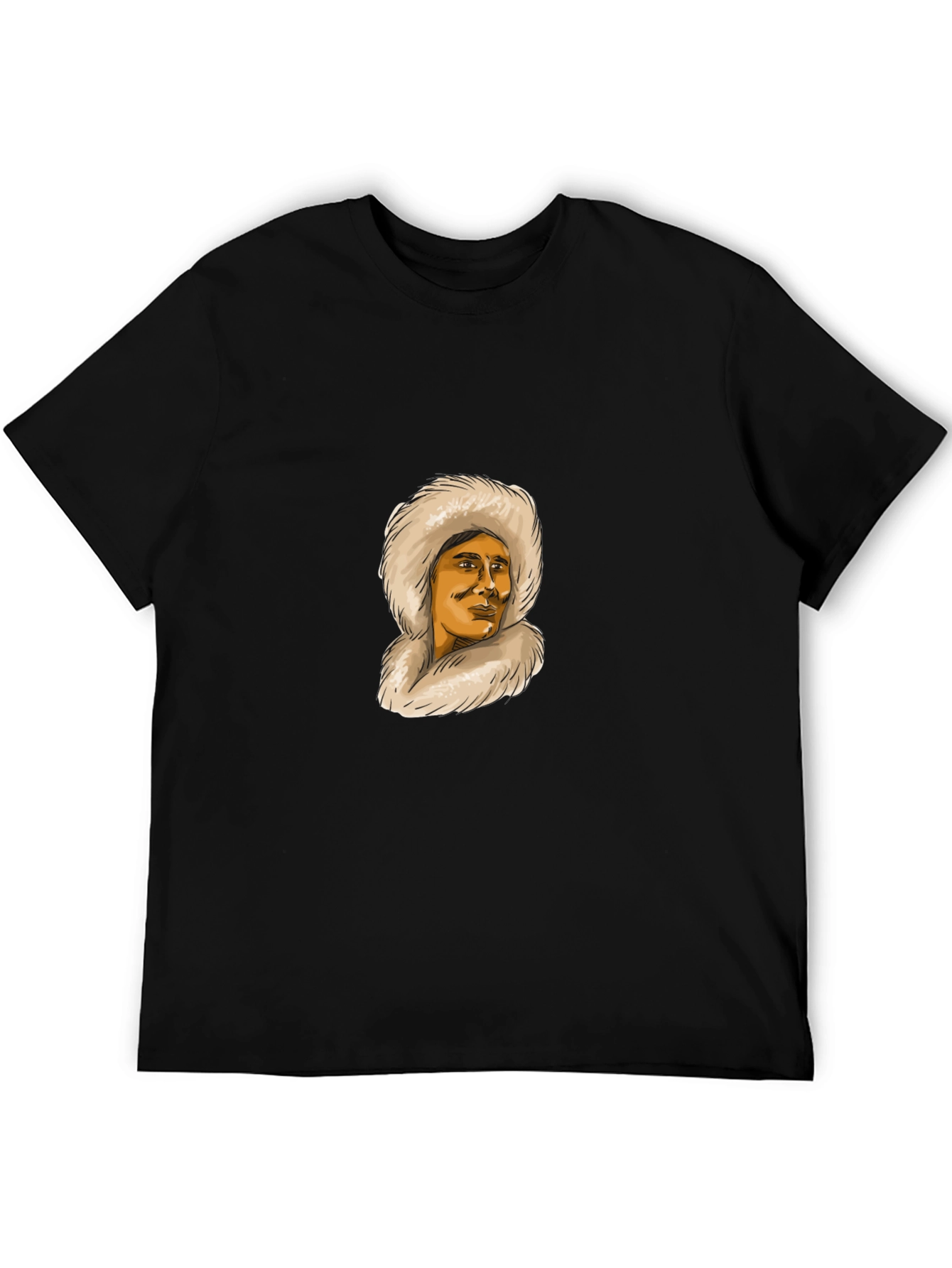 Eskimo Fur Hood Graphic T-Shirt