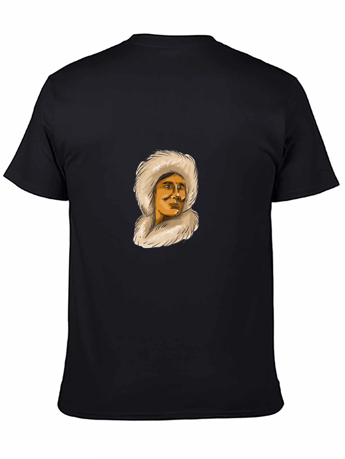 Eskimo Fur Hood Graphic T-Shirt