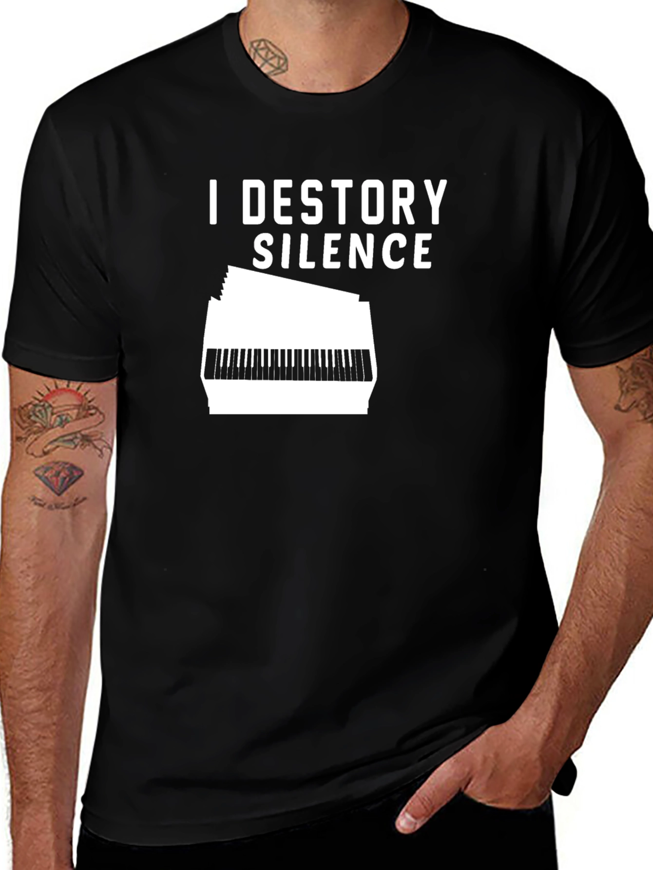 I Destroy Silence T-Shirt - Music Lover Tee