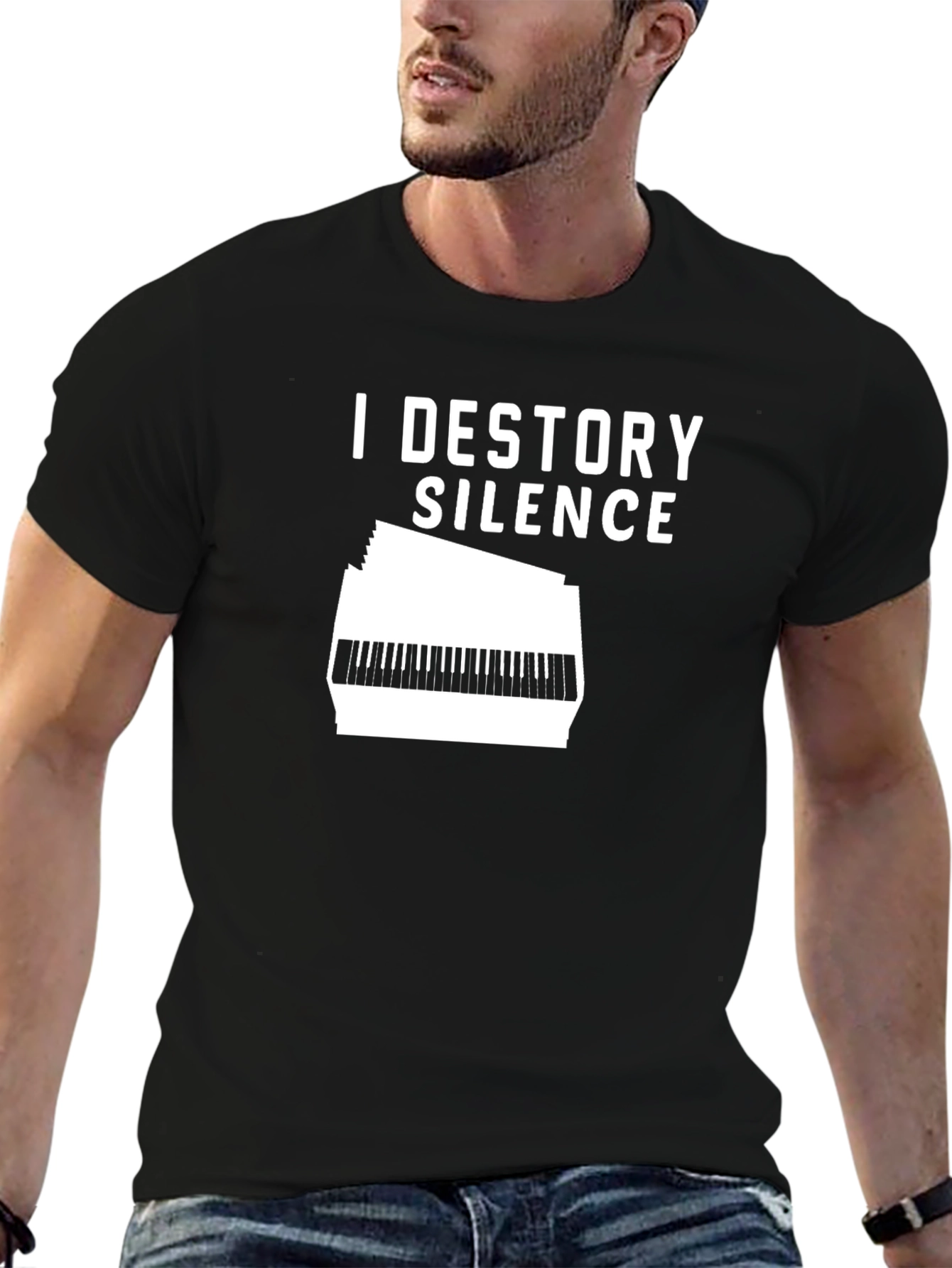 I Destroy Silence T-Shirt - Music Lover Tee