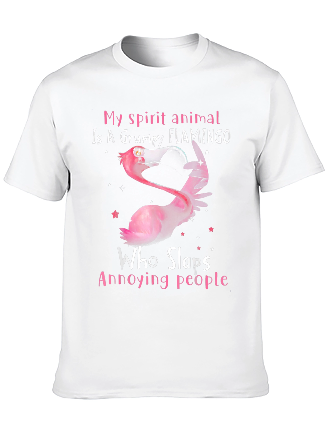 Grumpy Flamingo Spirit Animal Tee