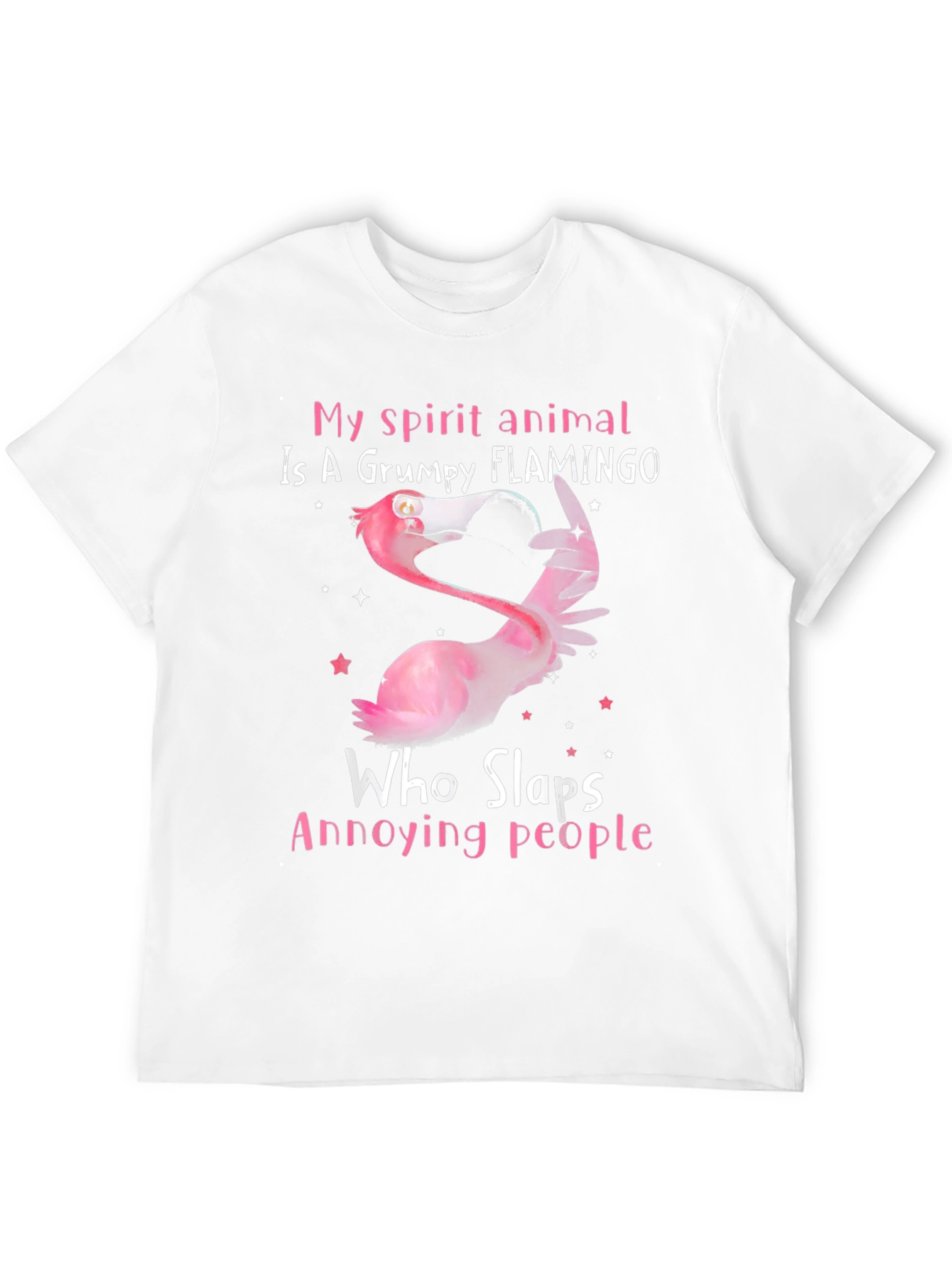 Grumpy Flamingo Spirit Animal Tee